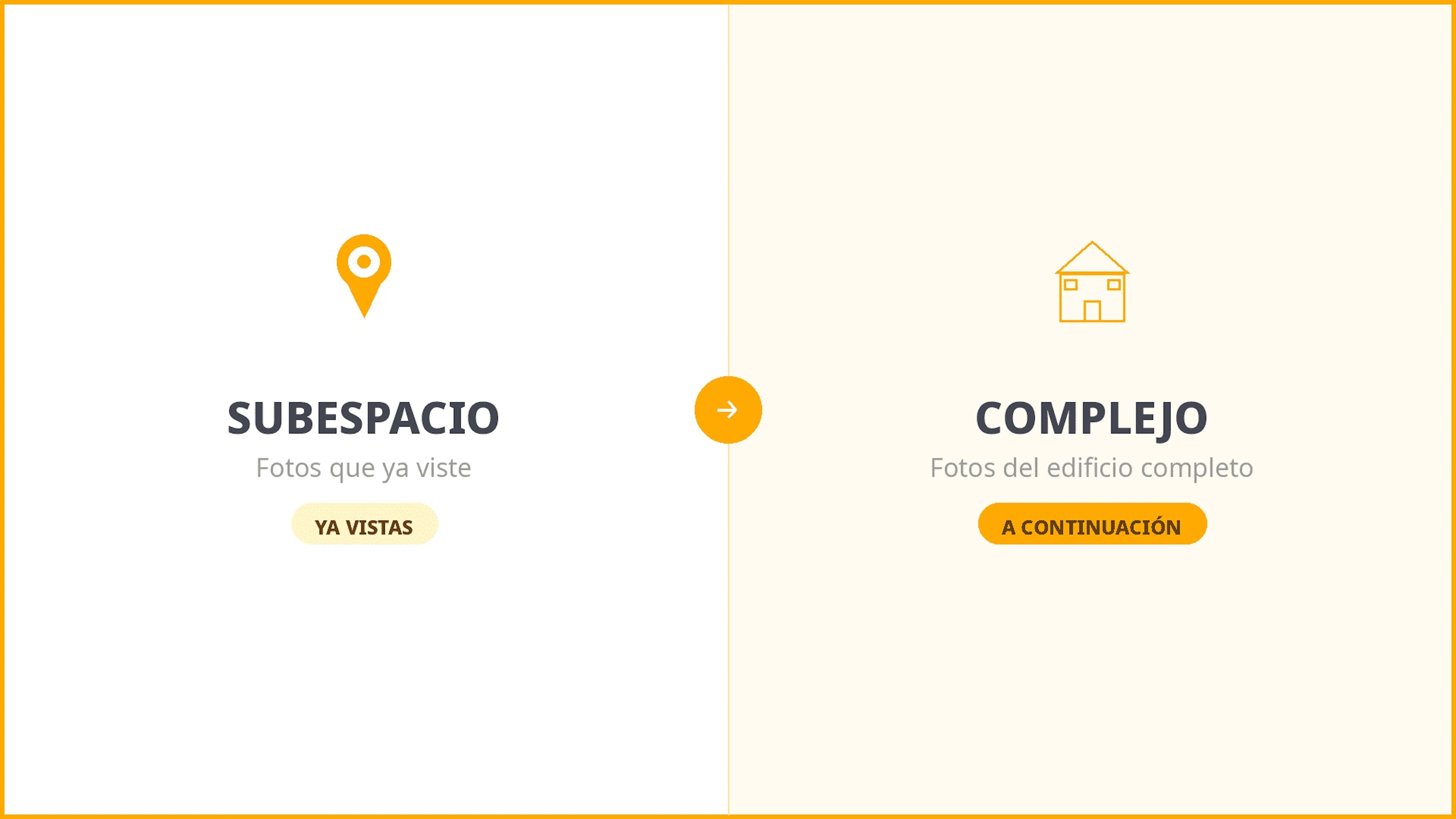 Imagen que divide las fotos del espacio y las fotos del complejo
