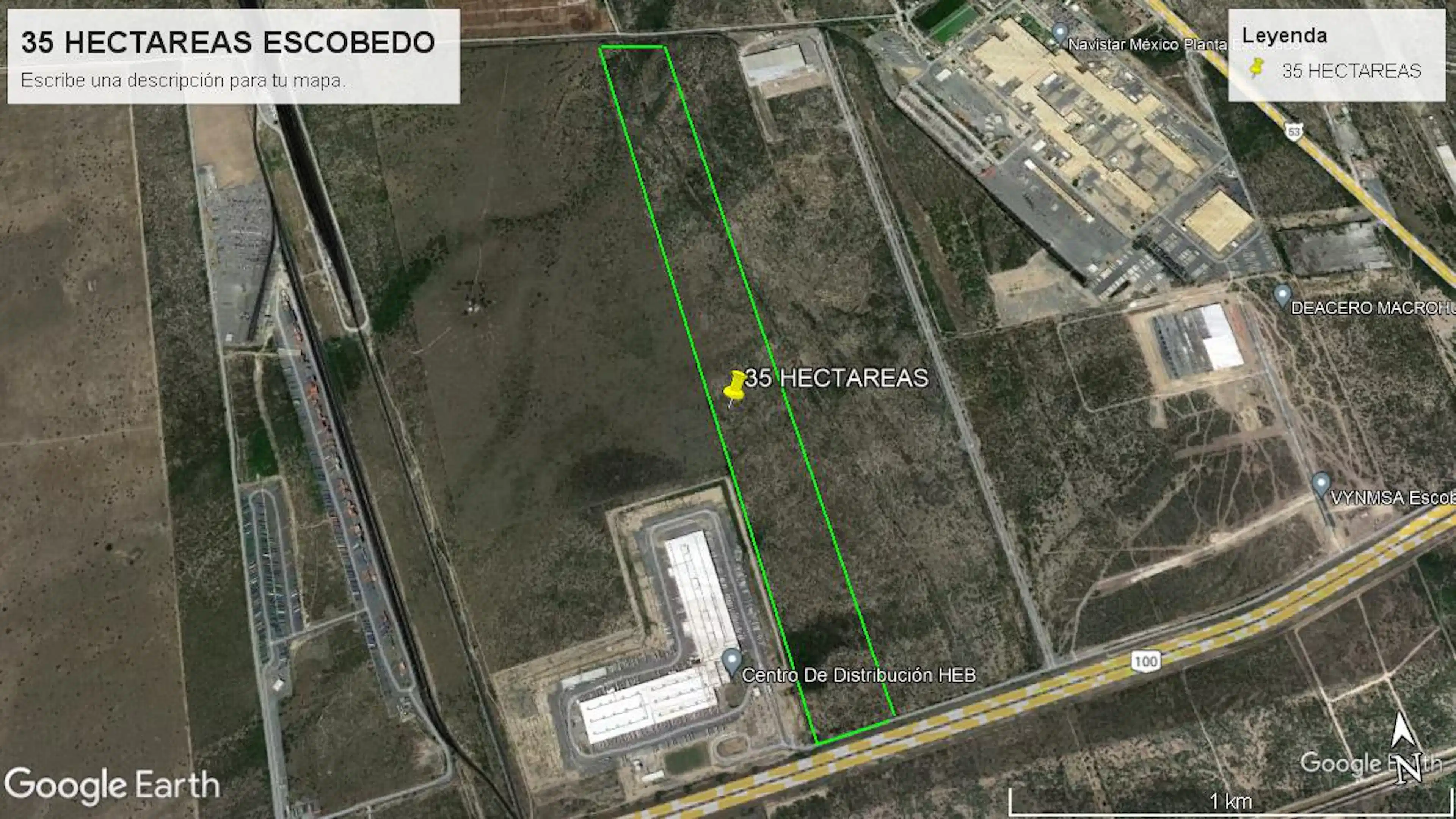 Terreno en venta de 35 hectáreas Industrial Escobedo Nuevo León.