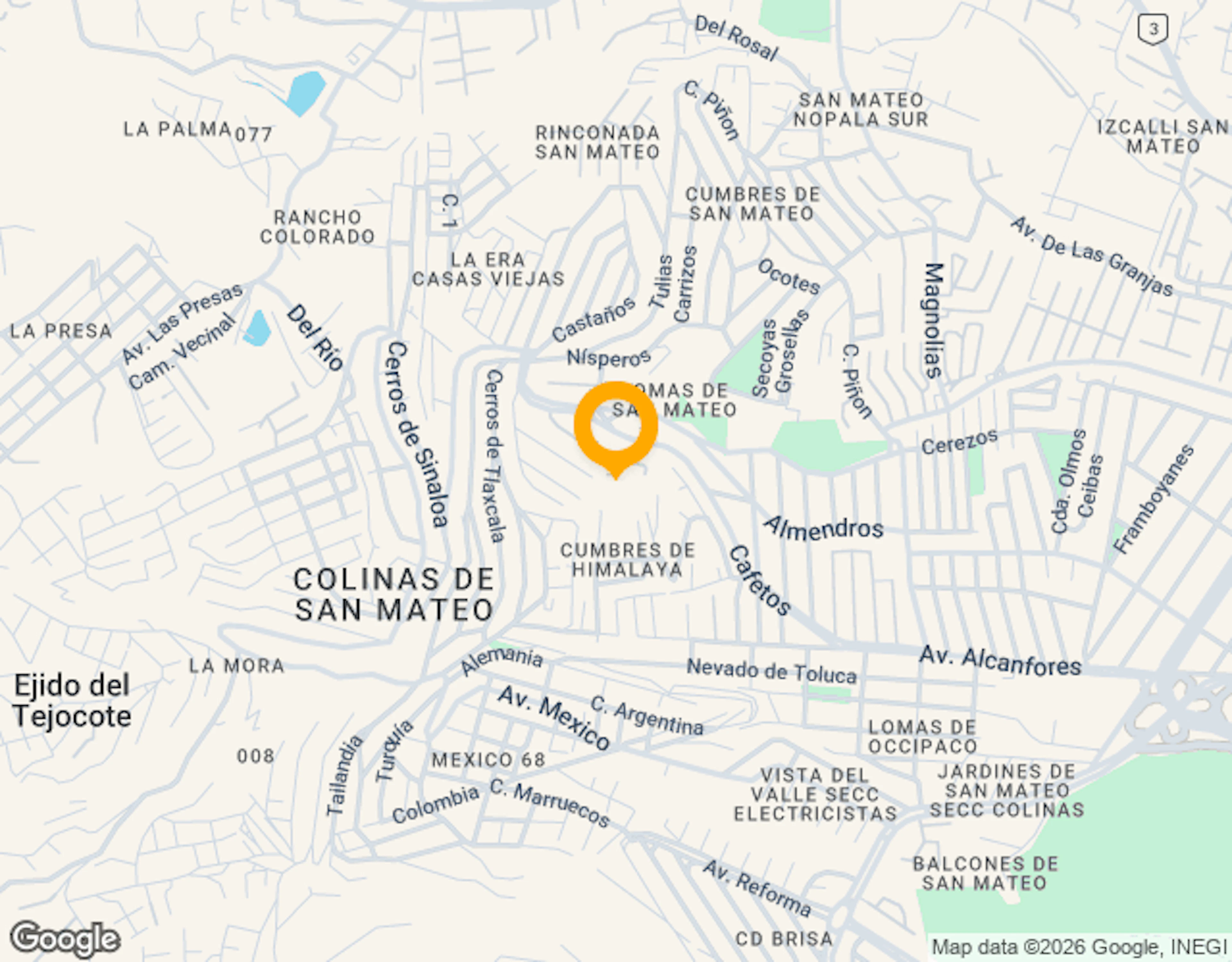 Ubicación de Panorámica Del Valle