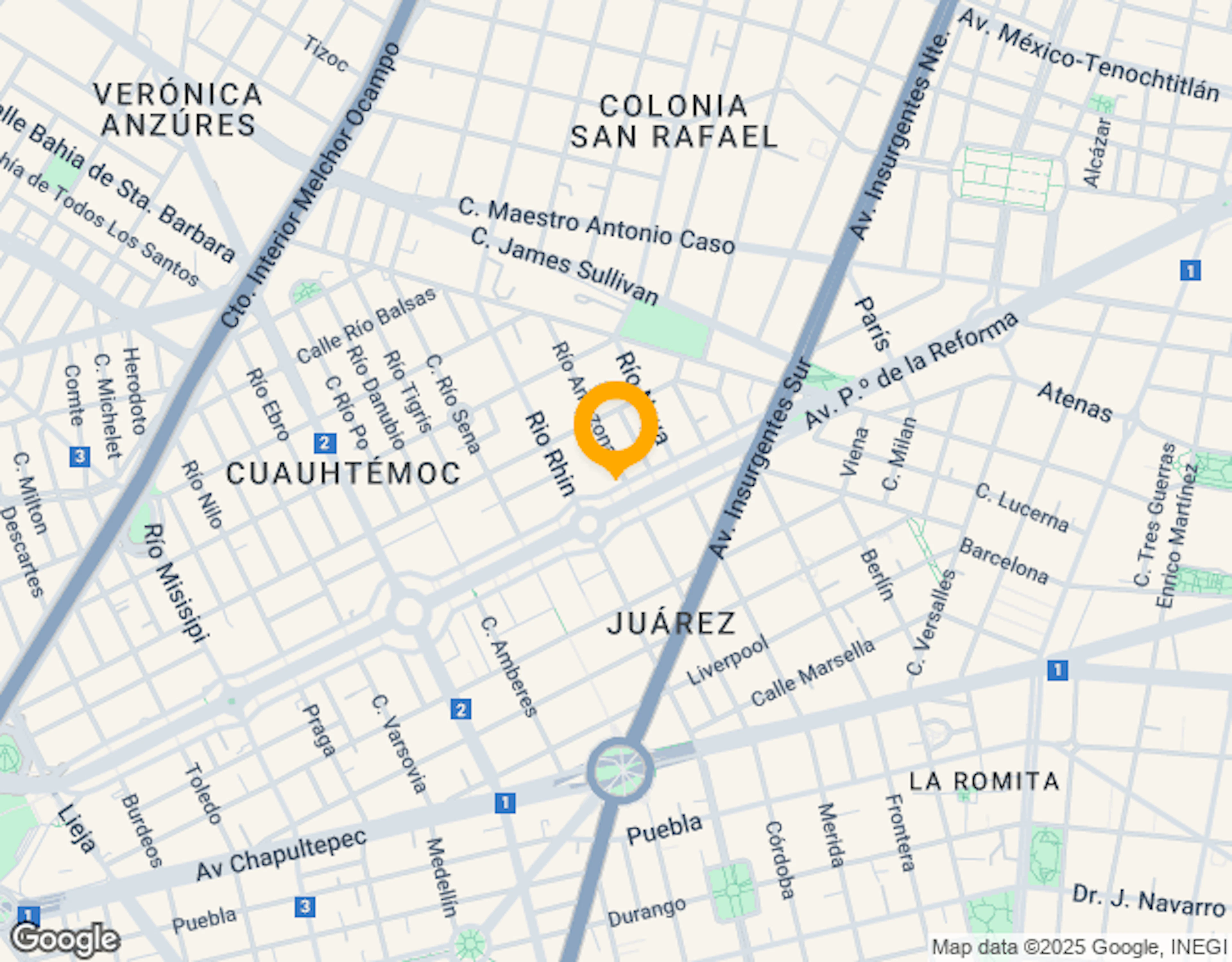 Ubicación de Reforma 231