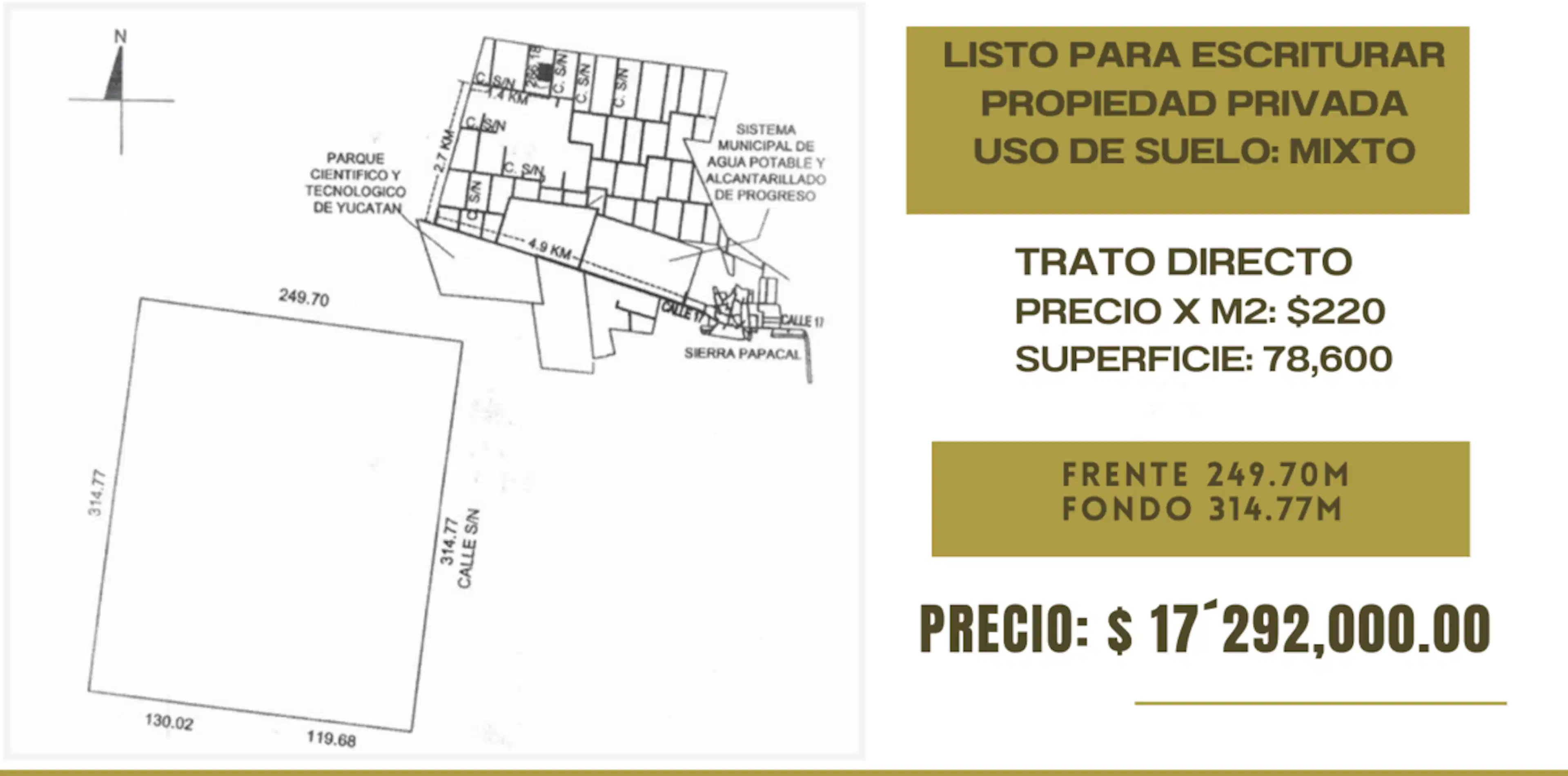 Terreno Para Desarrolladores En Sierra Papacal