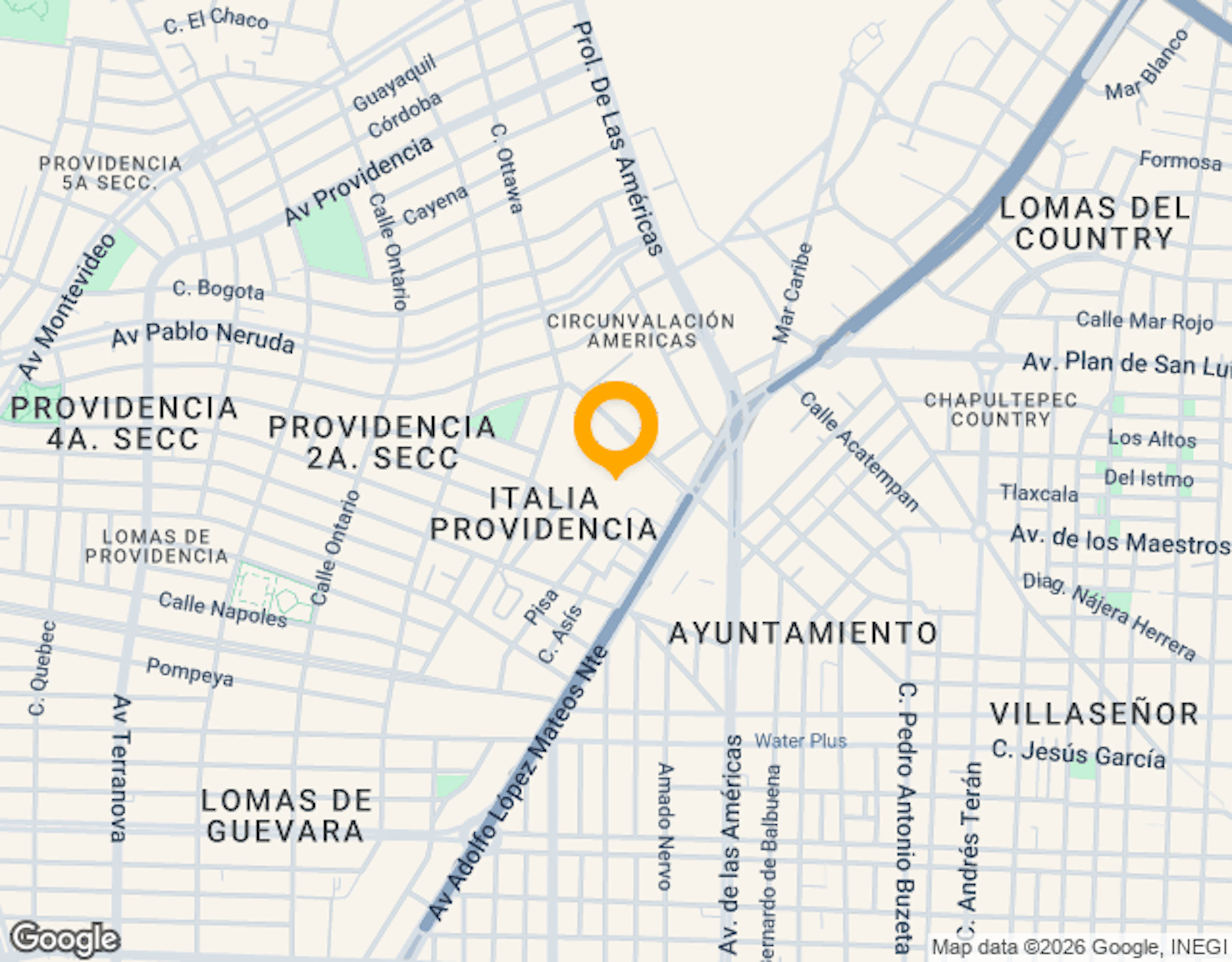 Ubicación de Midtown Jalisco
