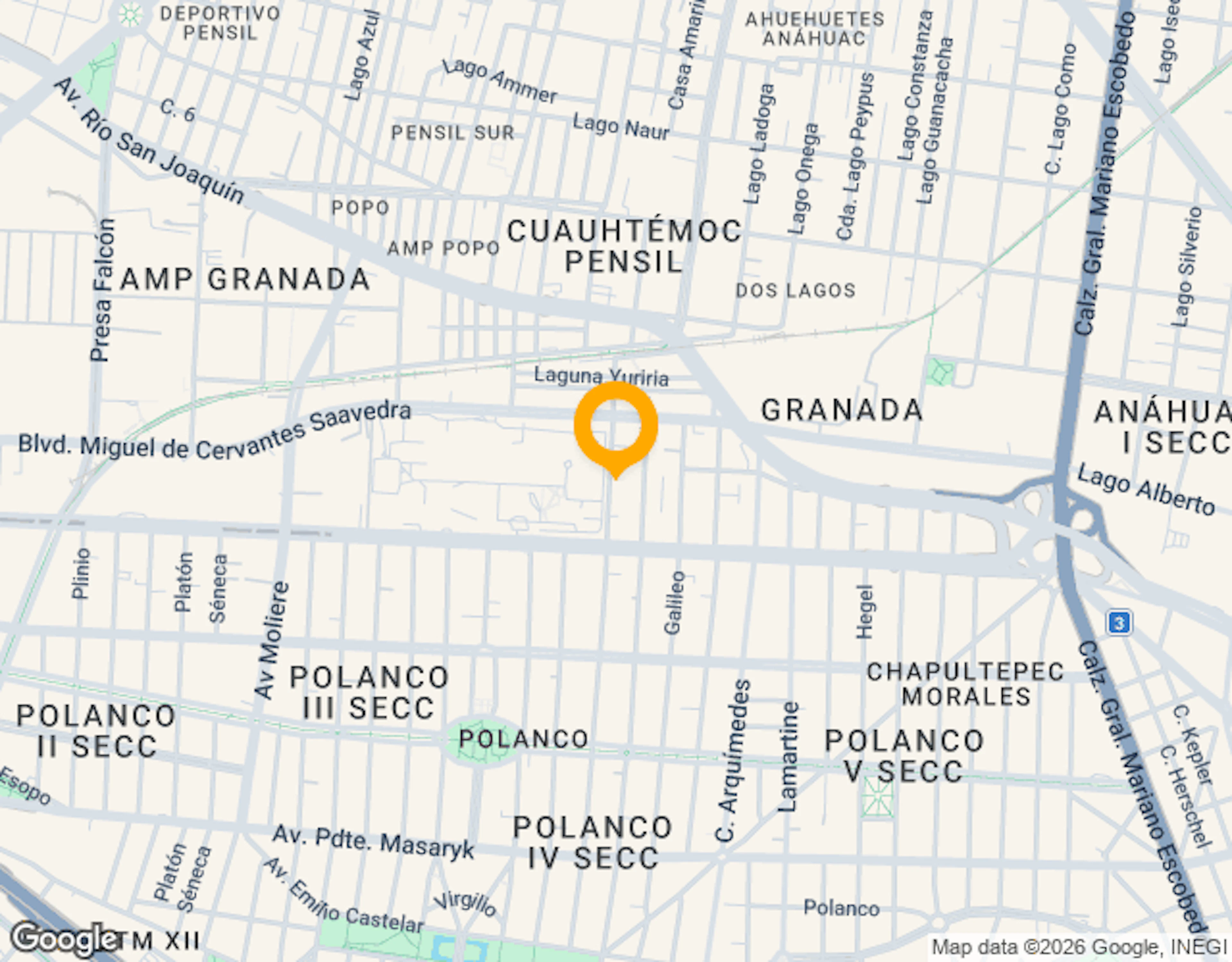 Ubicación de Polanco, Lago Victoria