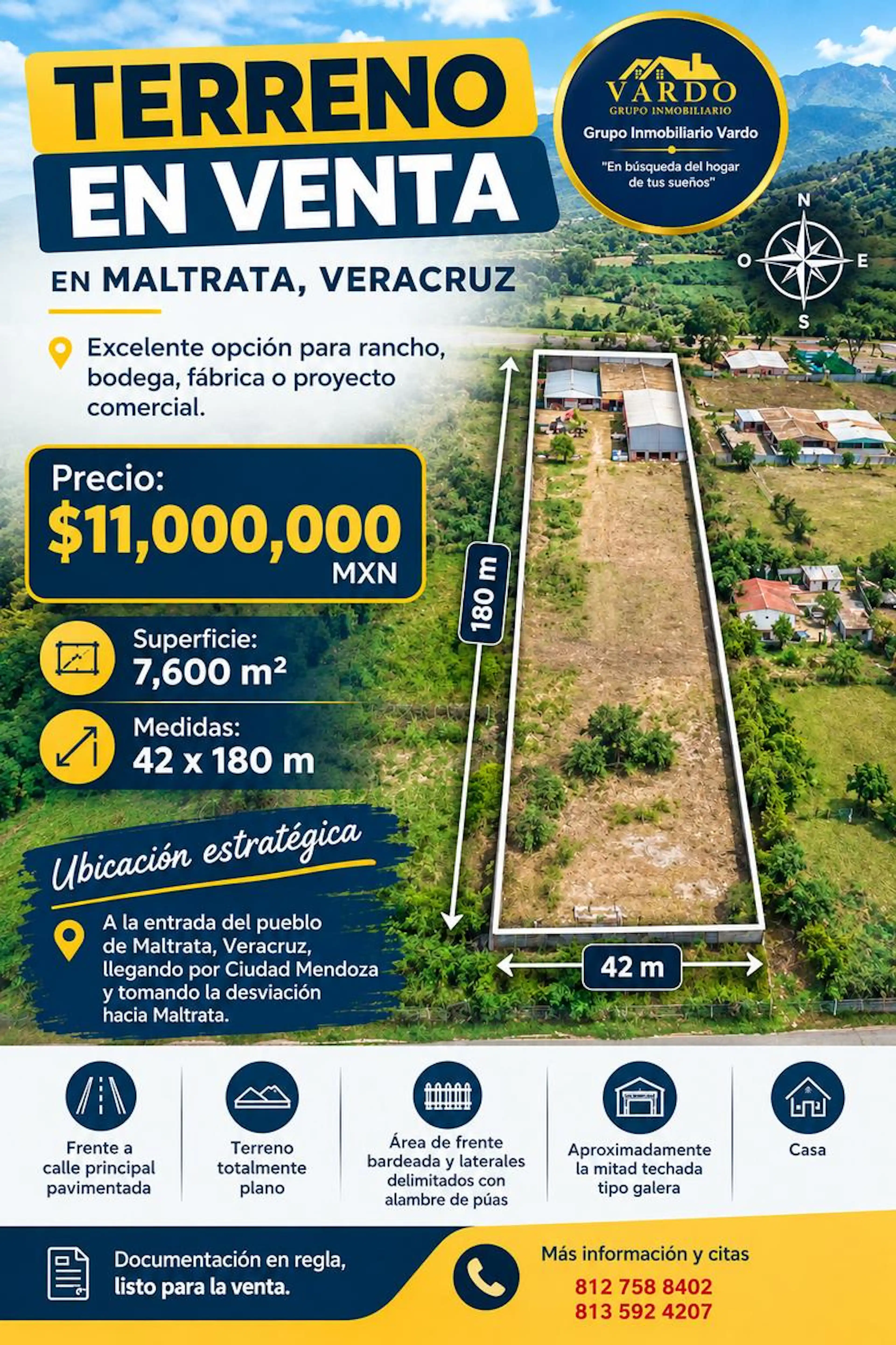 Terreno en venta Maltrata Veracruz (Centro)