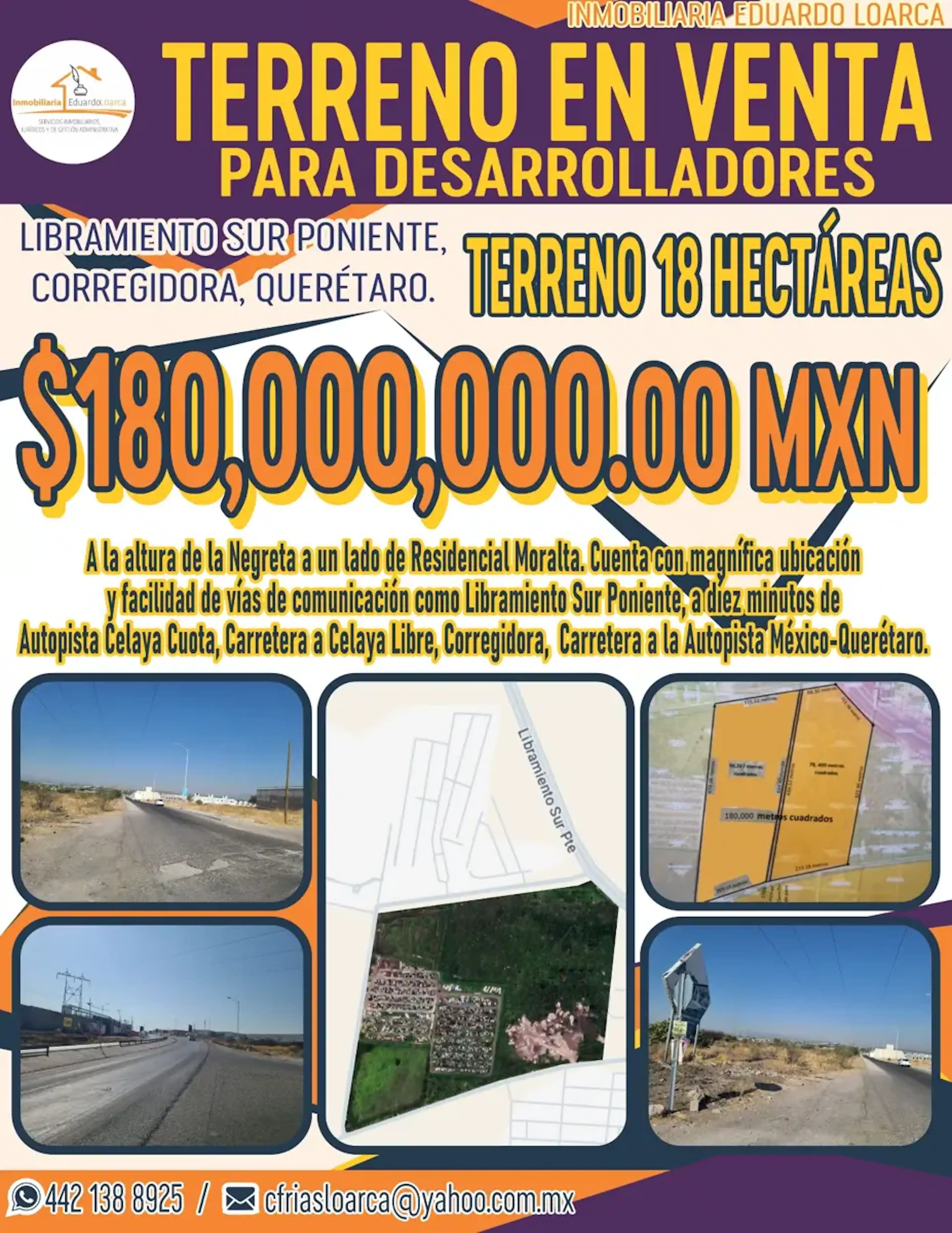 Terreno en venta en Moralta Residencial, Corregidora, Querétaro