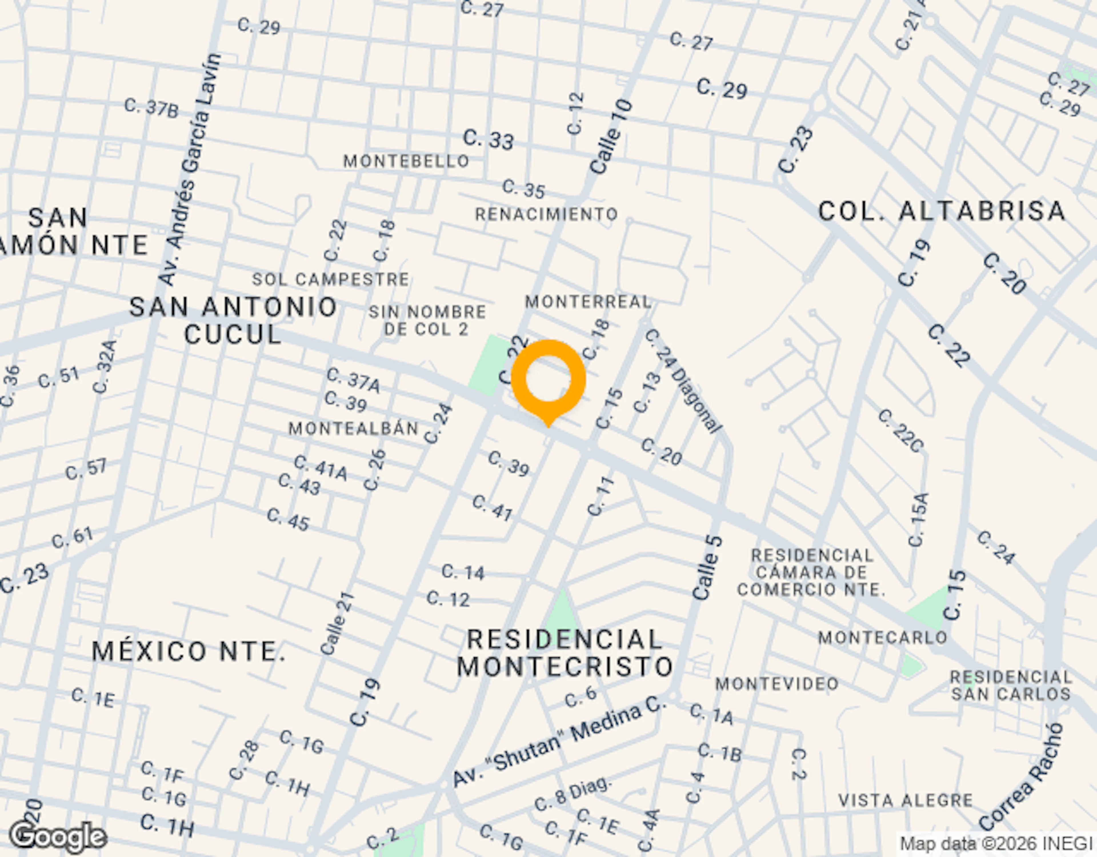 Ubicación de MÉrida Urban Center