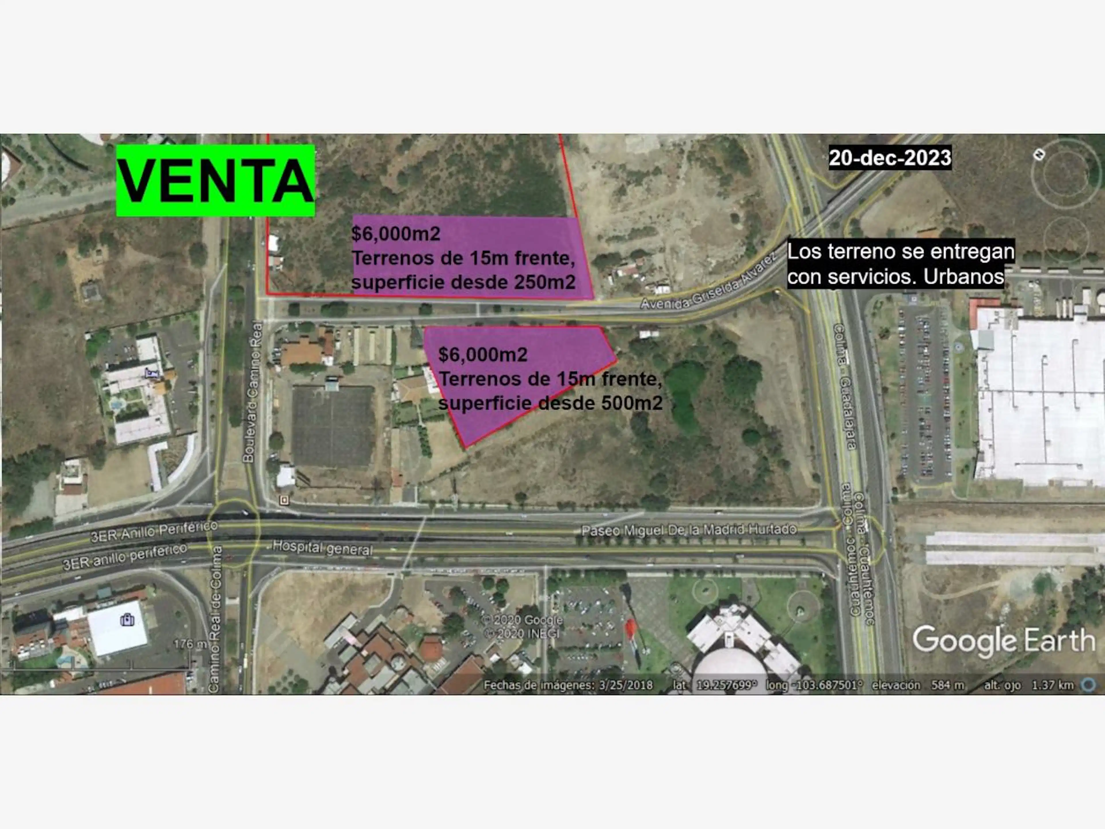 Terreno En Venta En El Diezmo, Colima, Colima