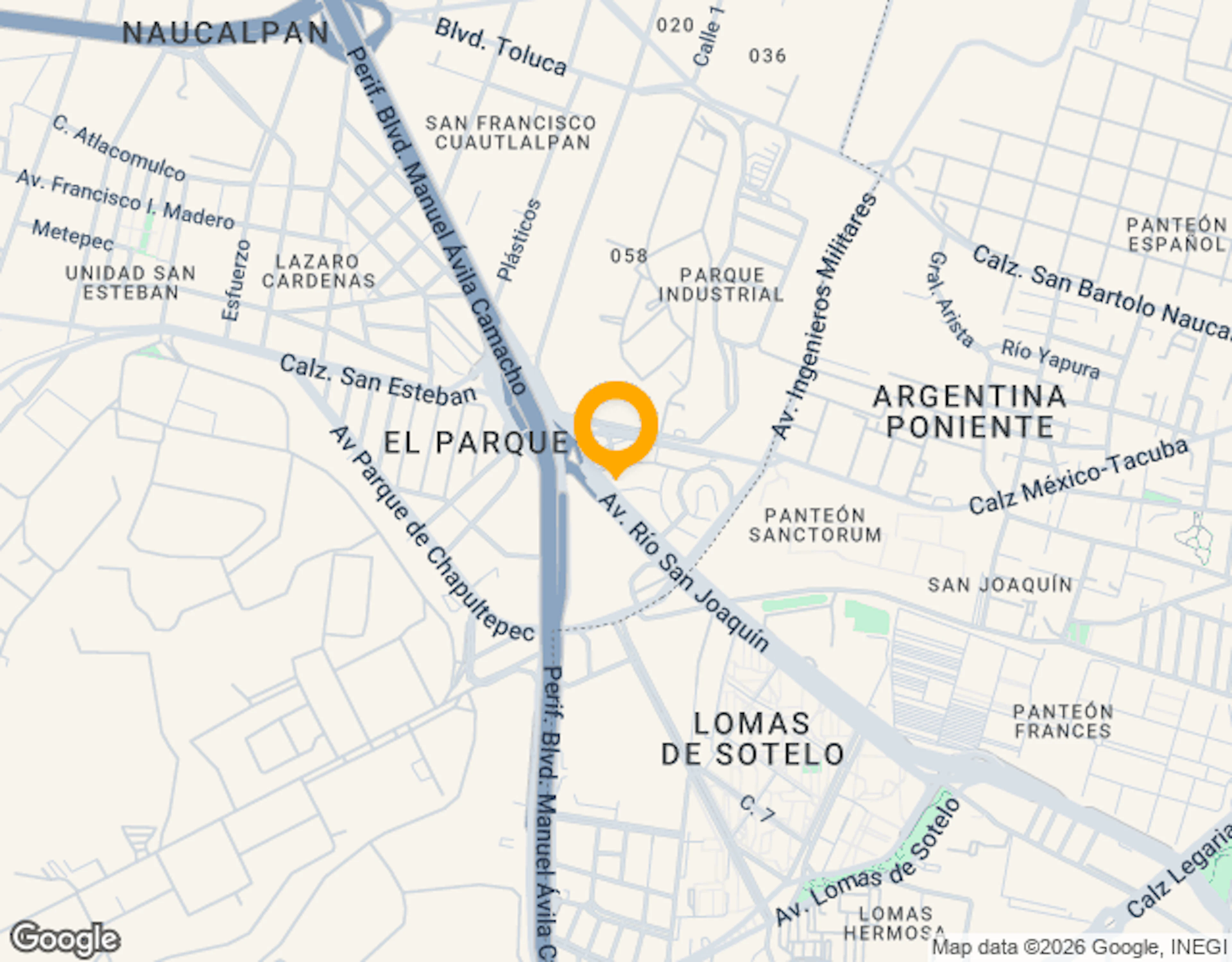 Ubicación de Rio San Joaquín
