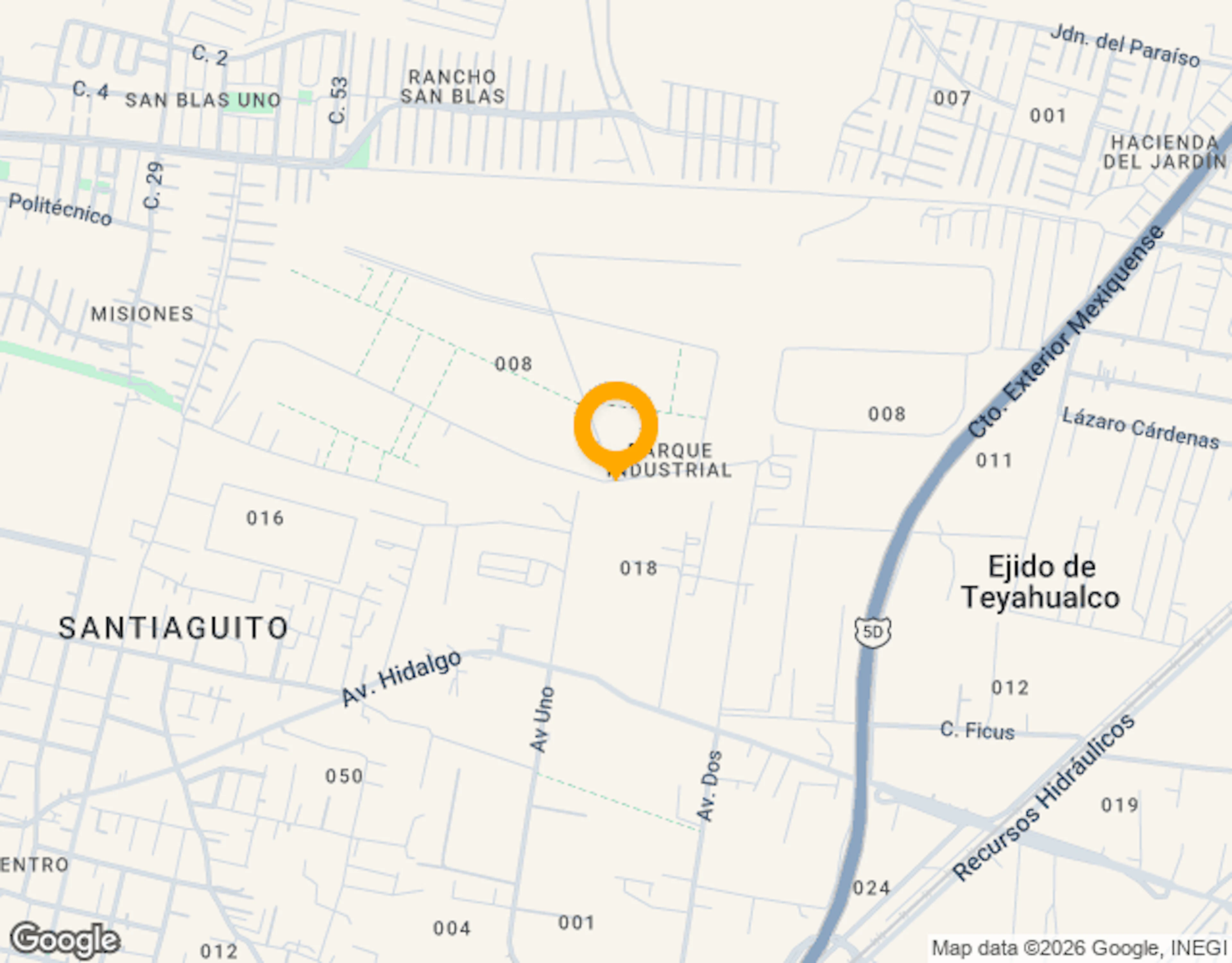 Ubicación de Tultipark V
