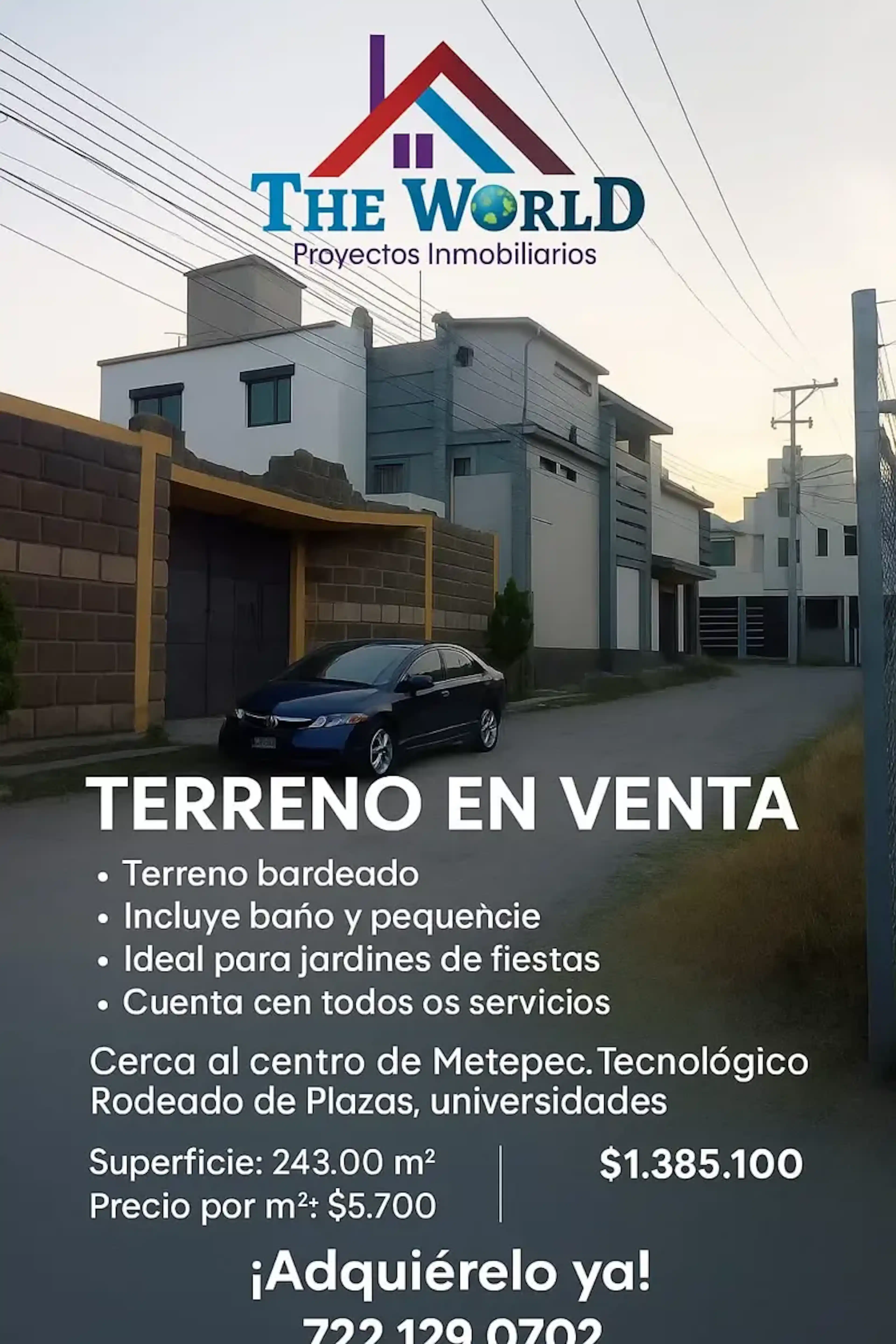 Terreno En Venta En Paseos Del Valle, Toluca, México