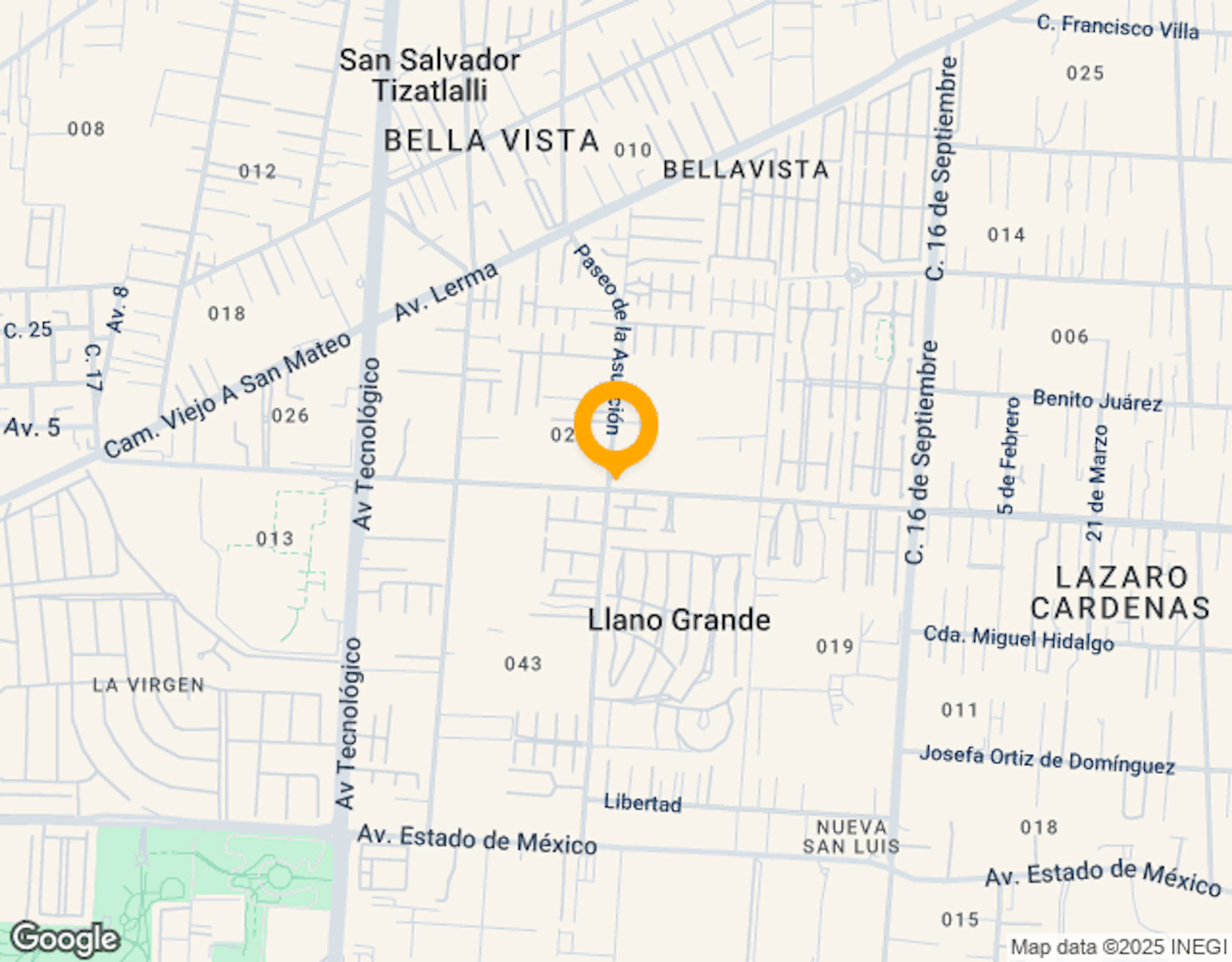 Ubicación de 3339 Portofino Metepec