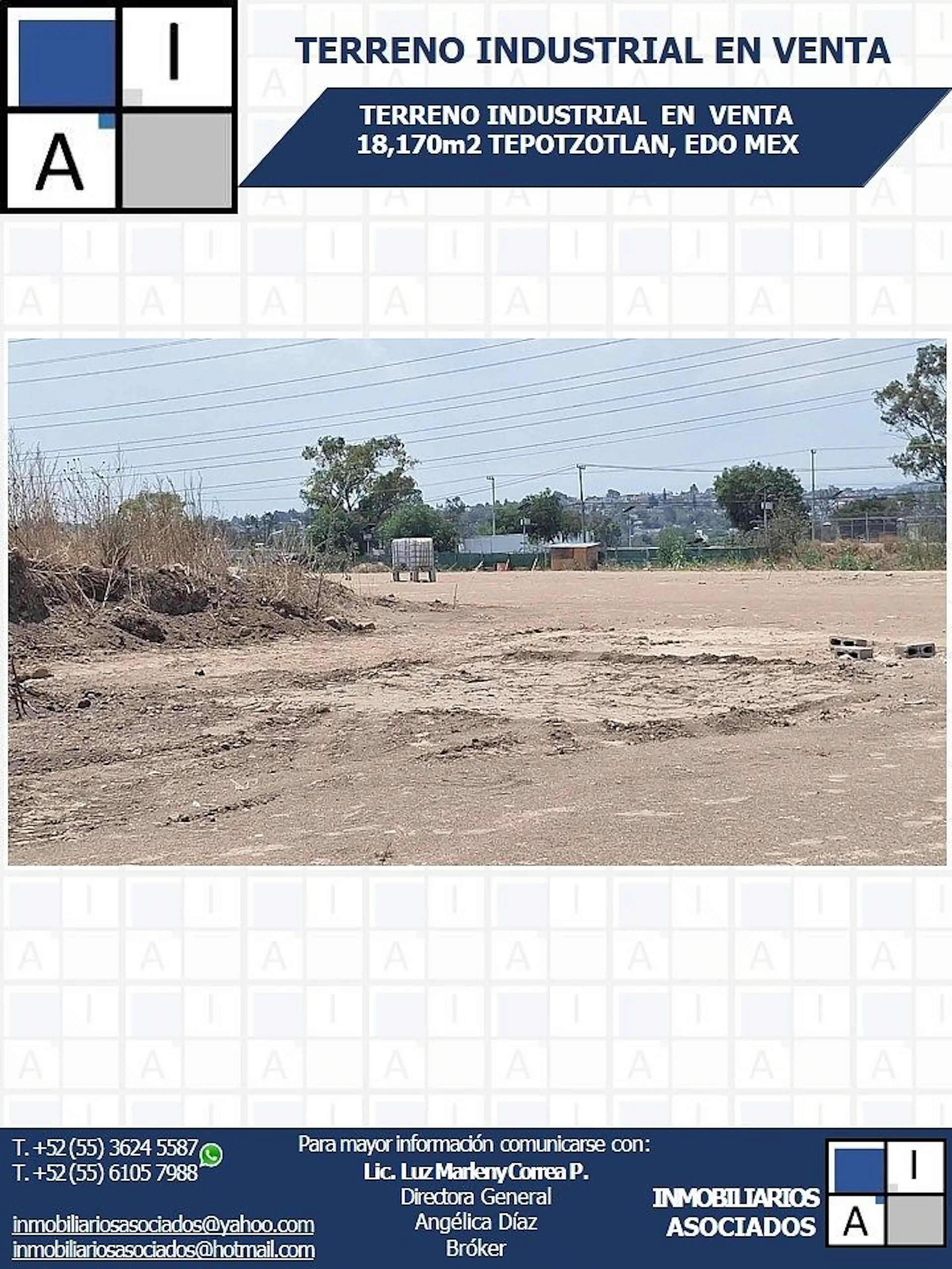 ¡TERRENO INDUSTRIAL EN VENTA! TEPOTZOTLAN, EDO MEX