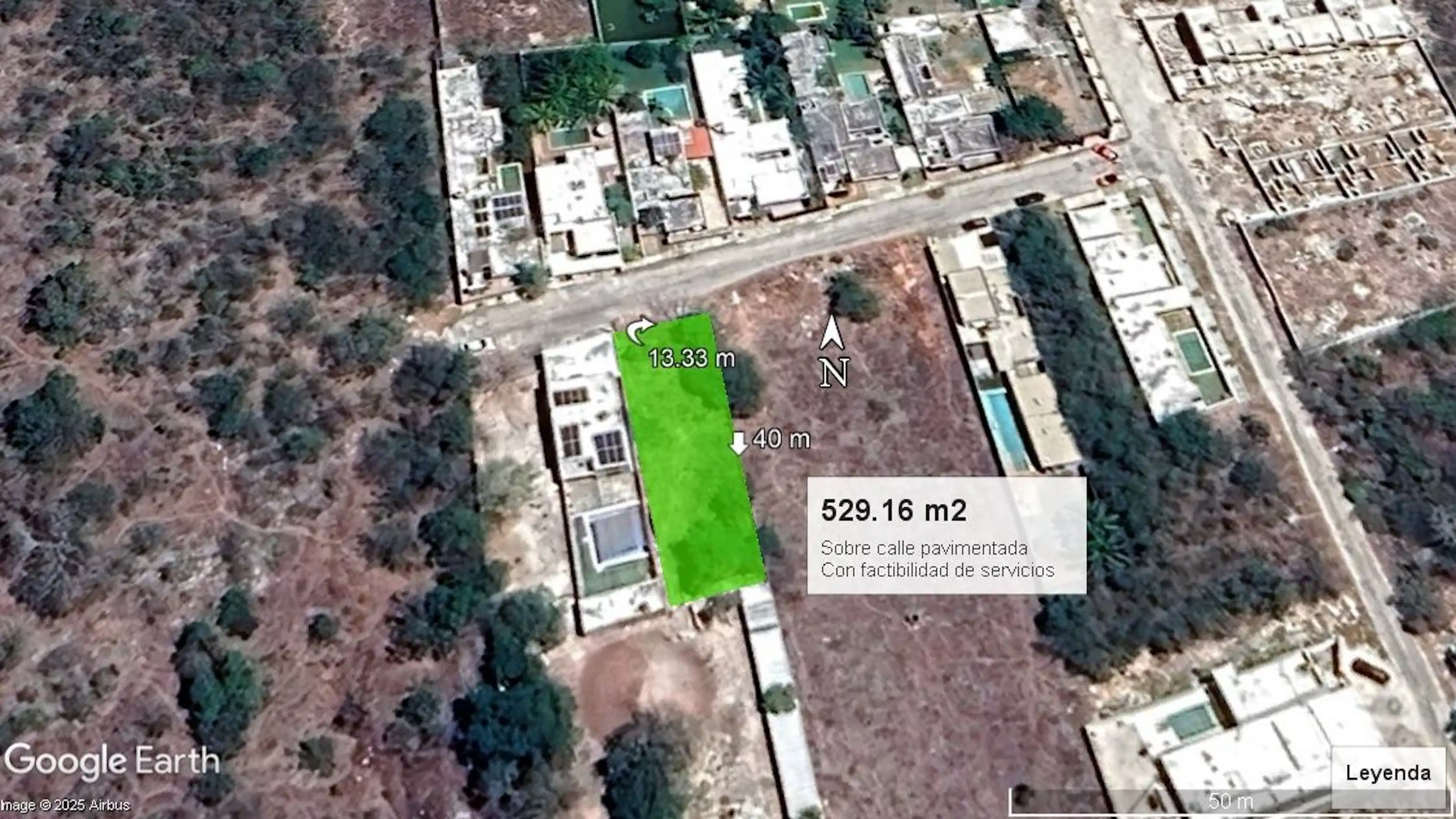 Terreno En Venta Con Bardas, Con Calle Pavimentada Y Factibilidad De Servicios
