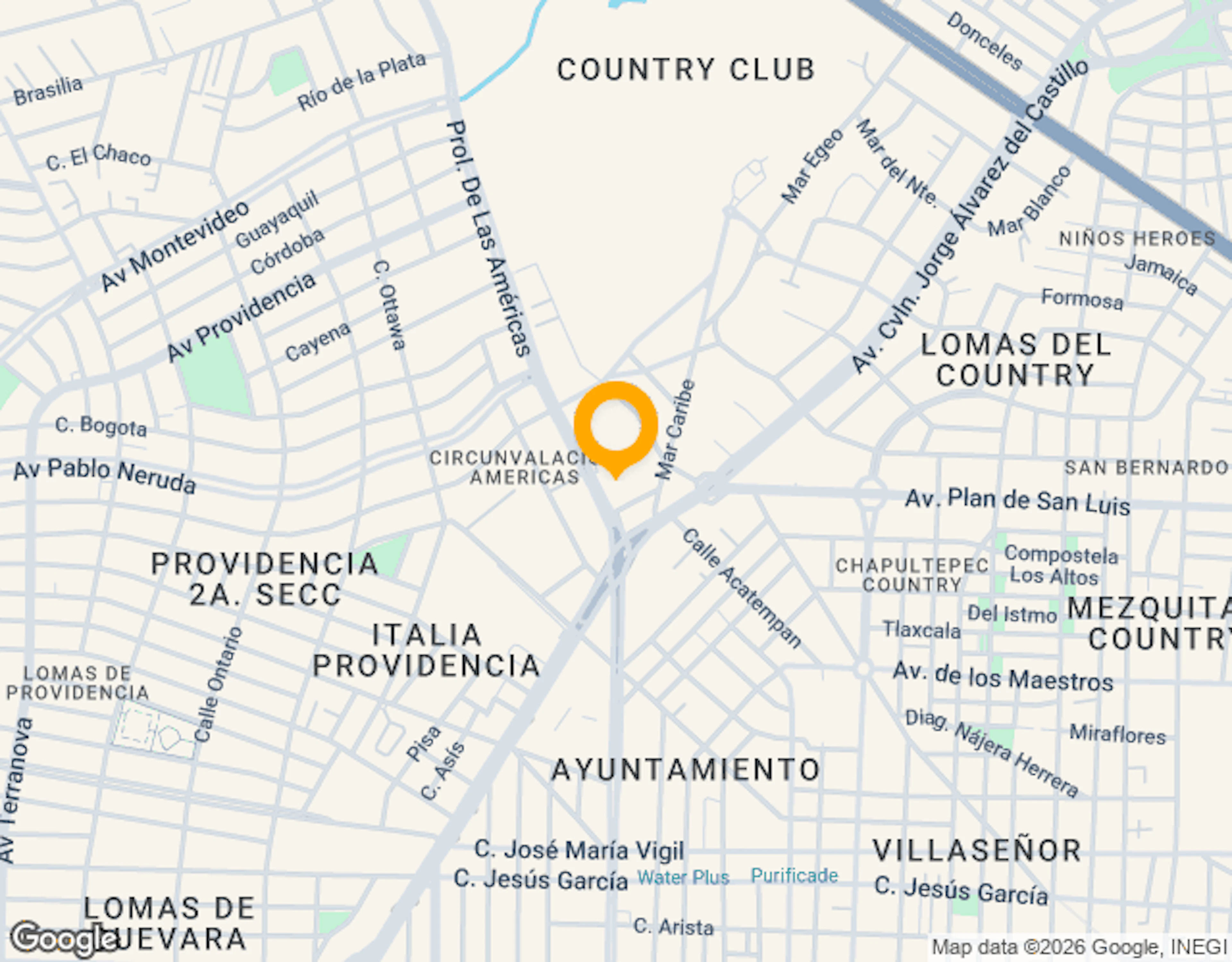 Ubicación de Wework Américas
