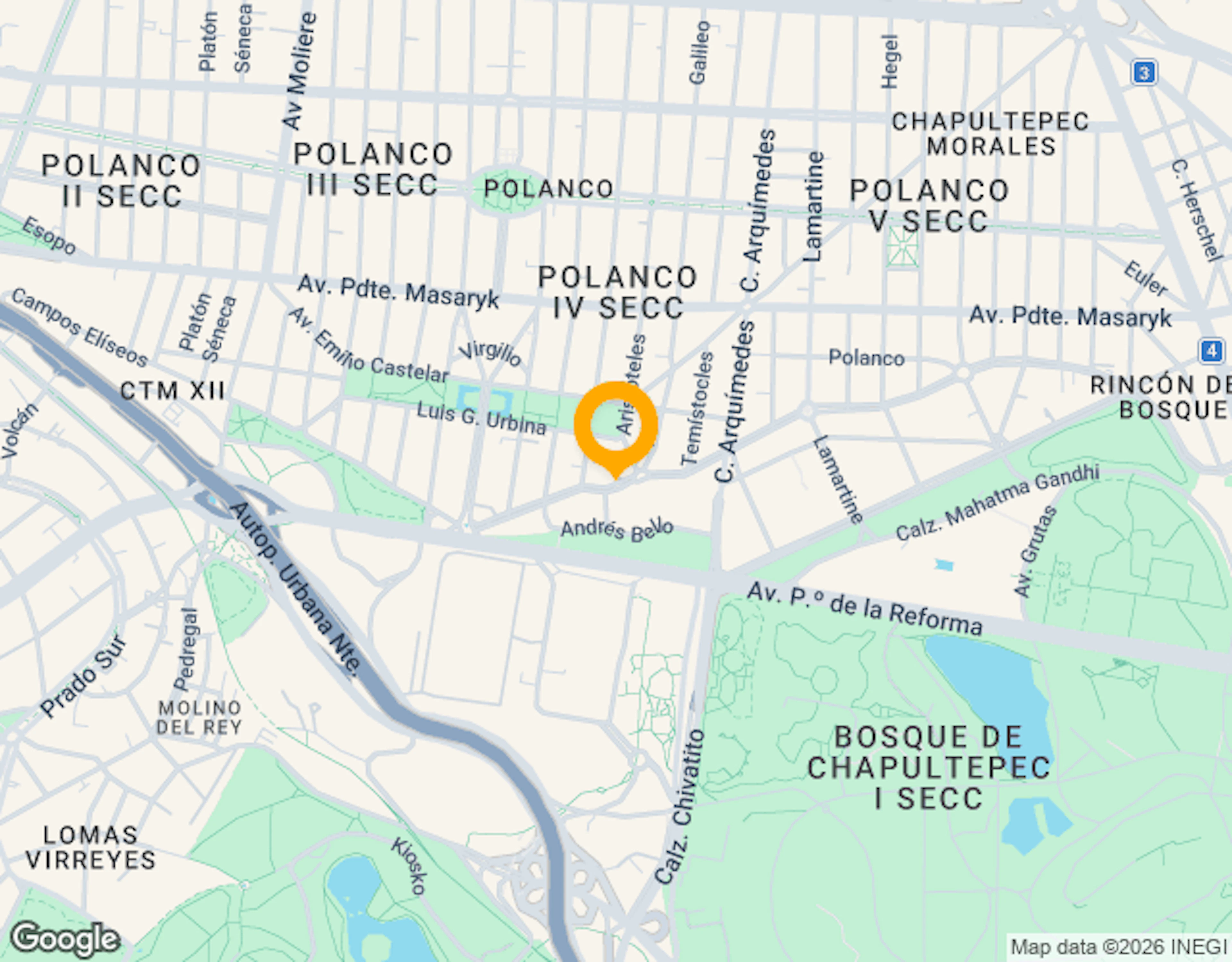 Ubicación de Campos Eliseos 223