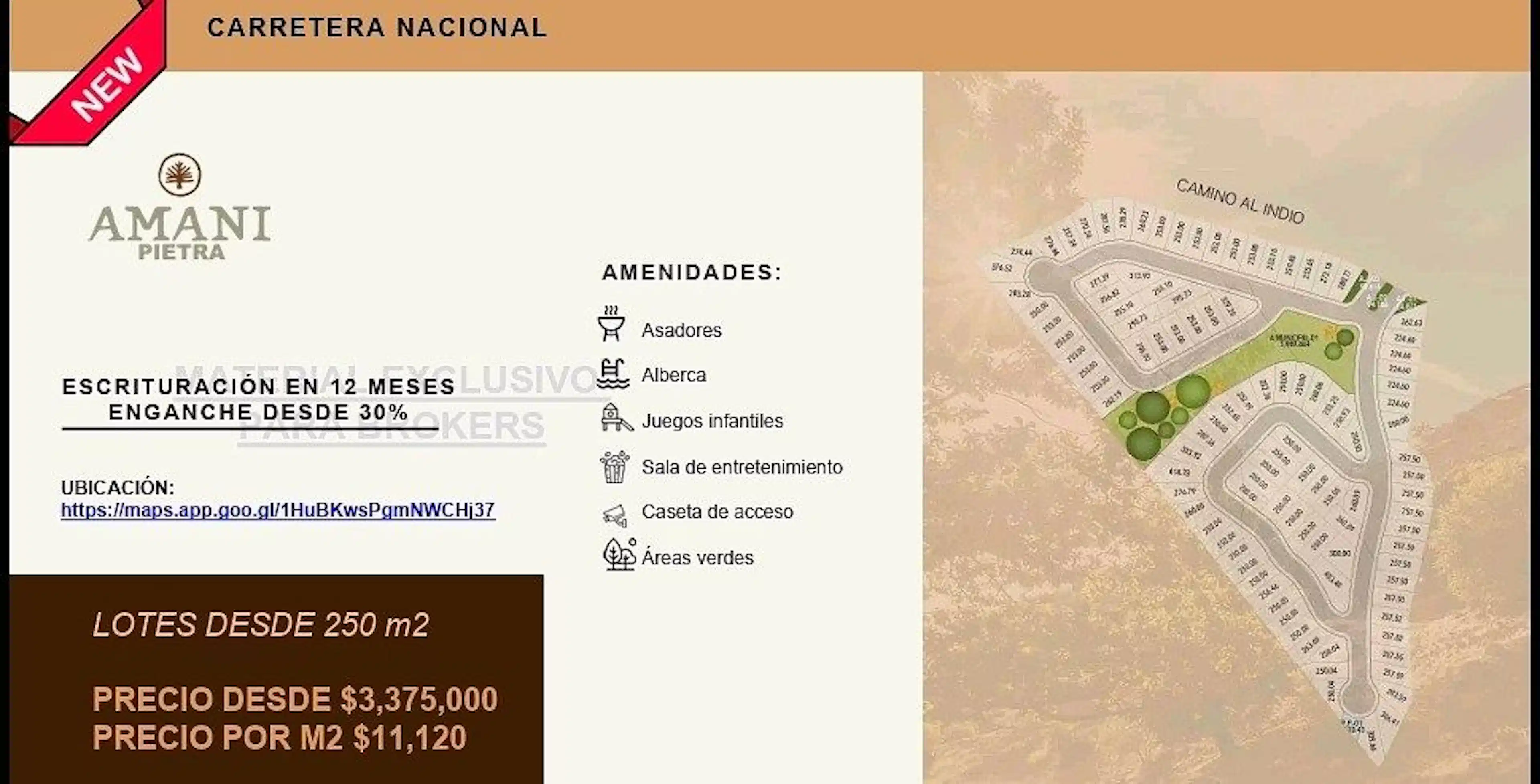 Terrenos En Preventa En Amani Pietra En Santiago Nuevo León