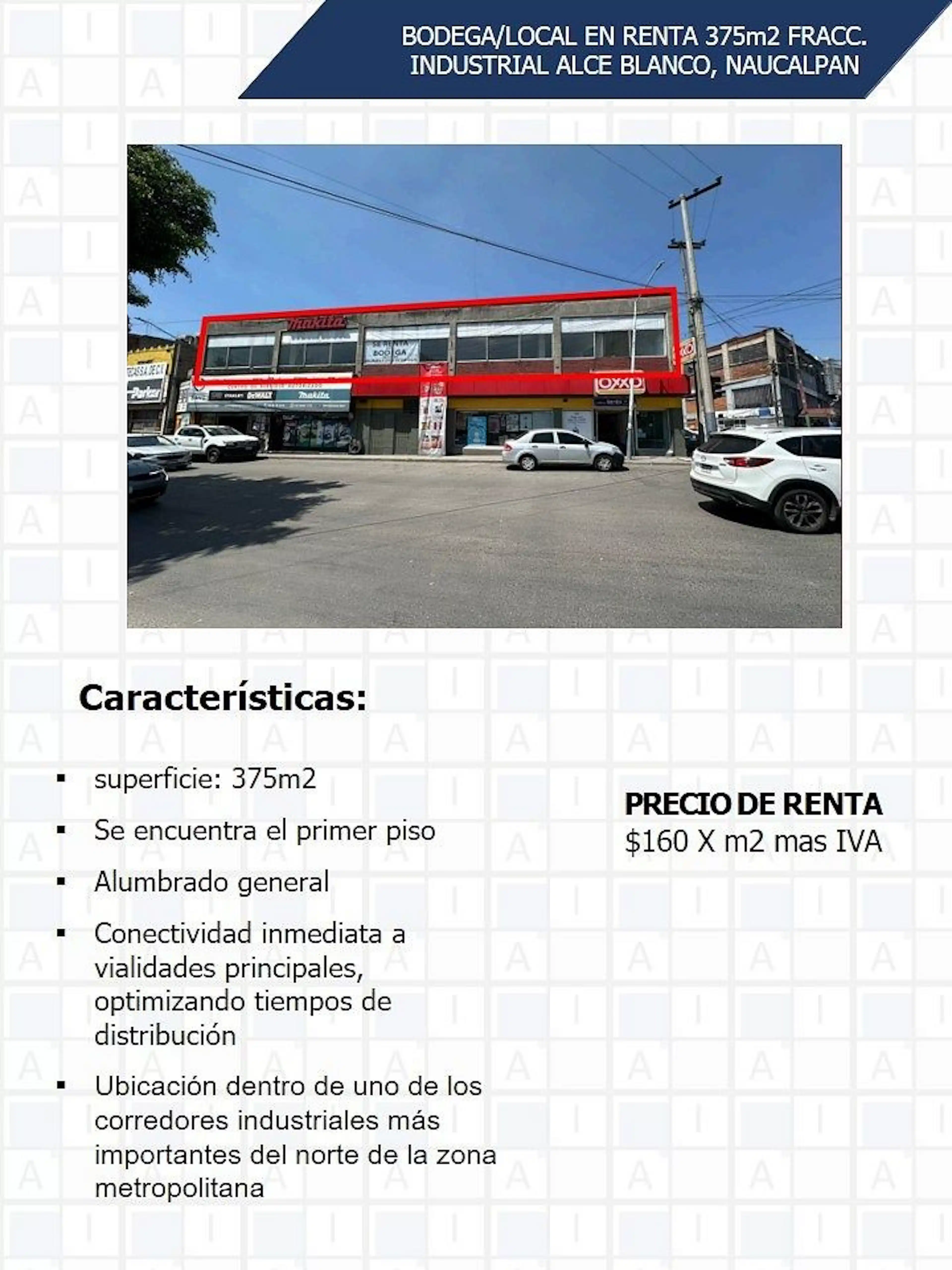 ¡BODEGA/LOCAL EN RENTA! PLASTICOS, ALCE BLANCO, NAUCALPAN, ESTADO DE MEXICO