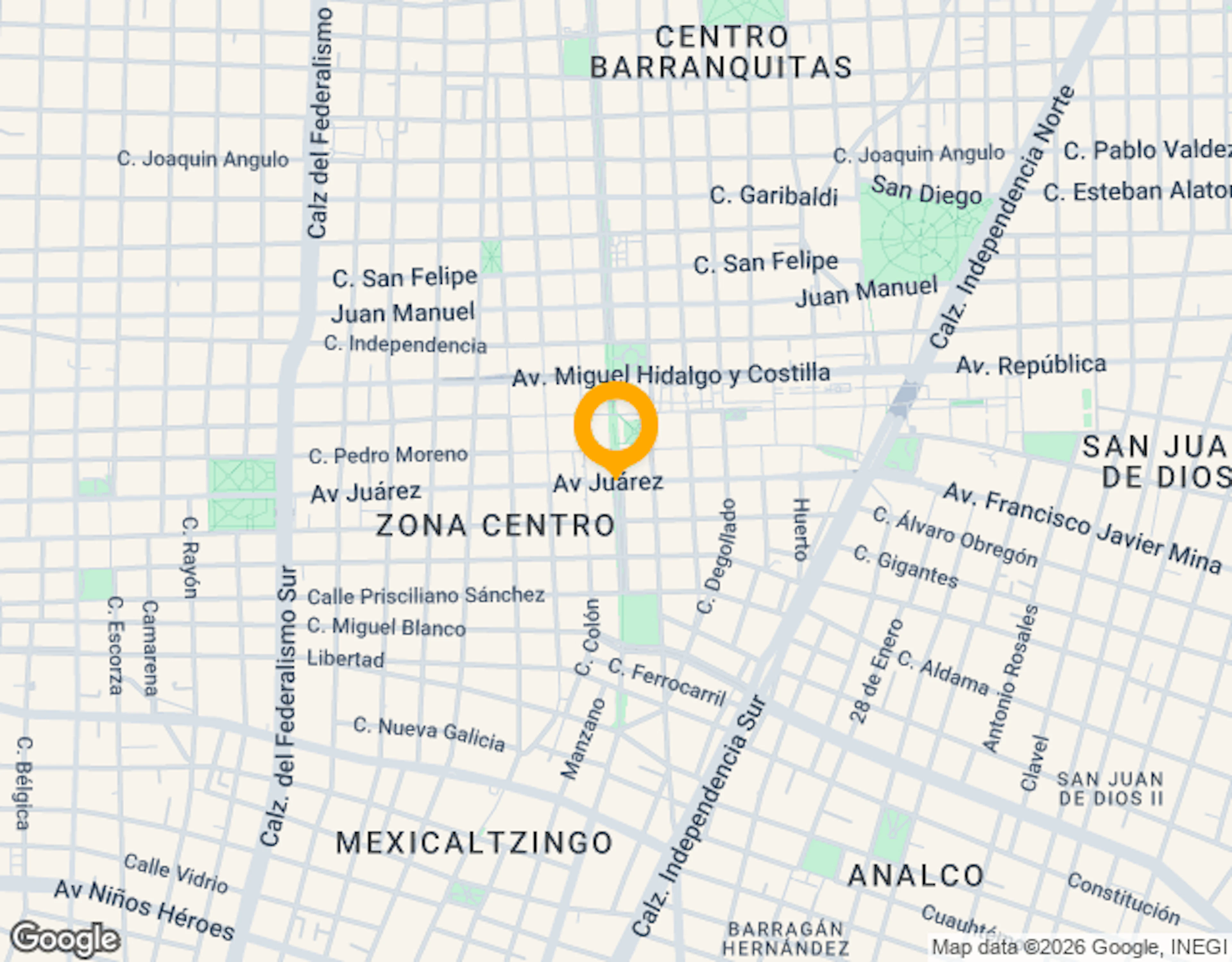 Ubicación de Corporativo C&c Country Club