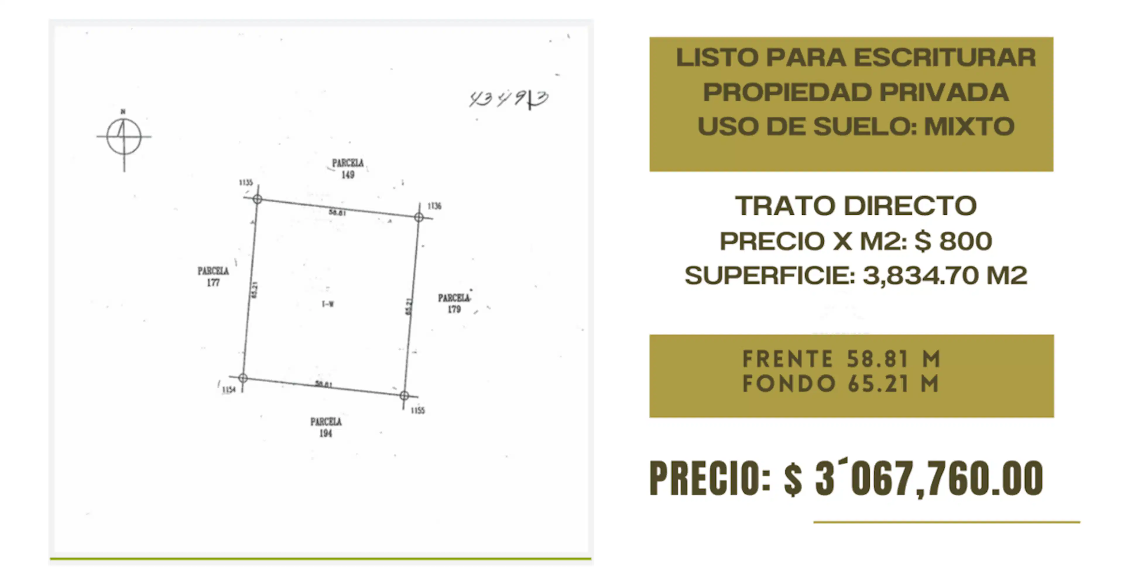 Terreno En Sitpach, Excelente Ubicación