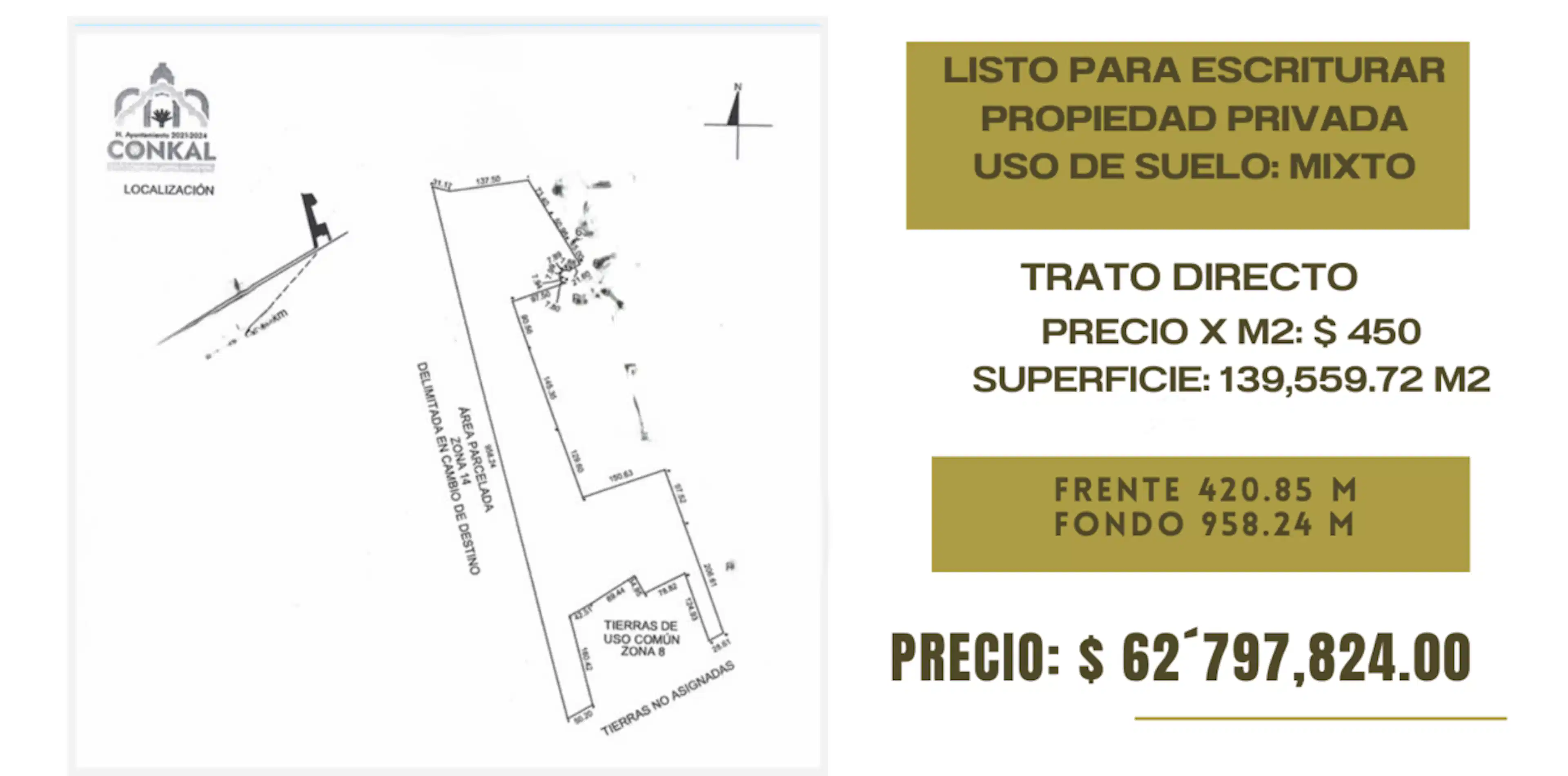 Terreno En Conkal, Oportunidad De Inversión