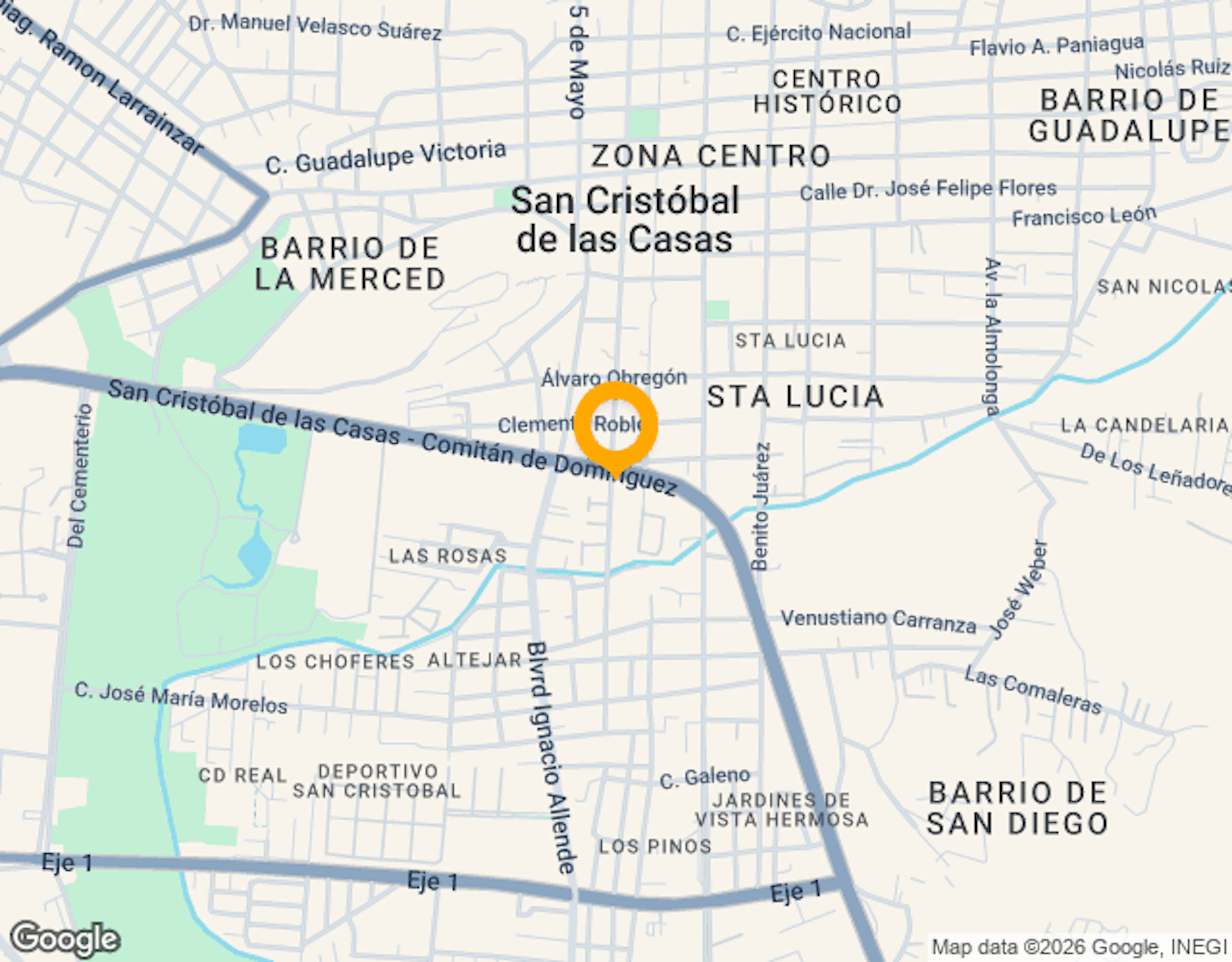 Ubicación de 1351 Plaza Boulevard San Cristóbal De Las Casas