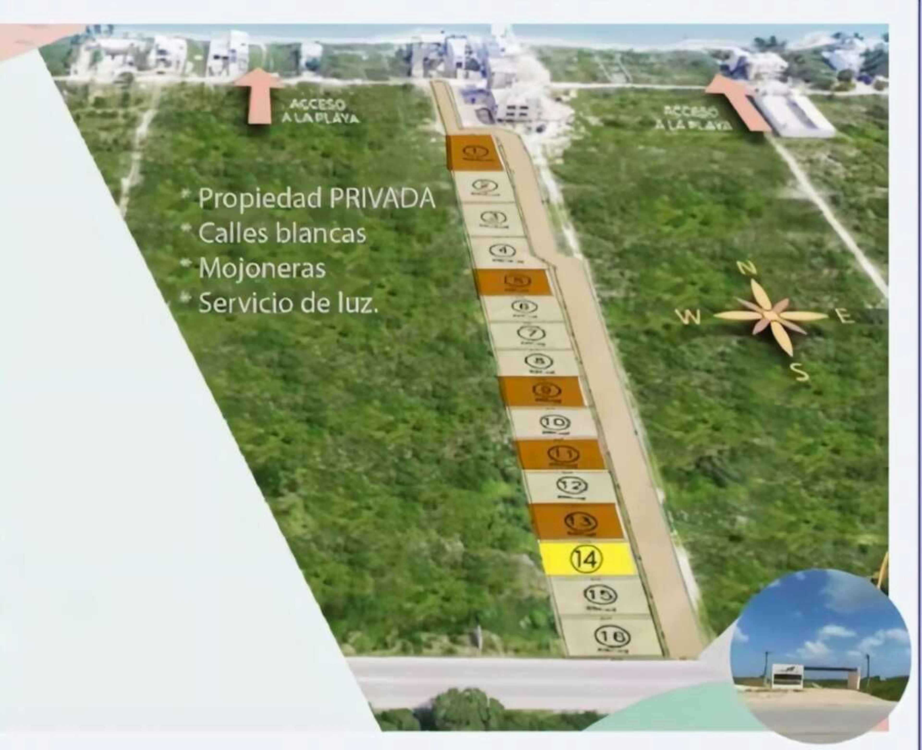 Terreno/lote En Venta Merida, Playa San Benito, Km25 Entrega Inmediata.
