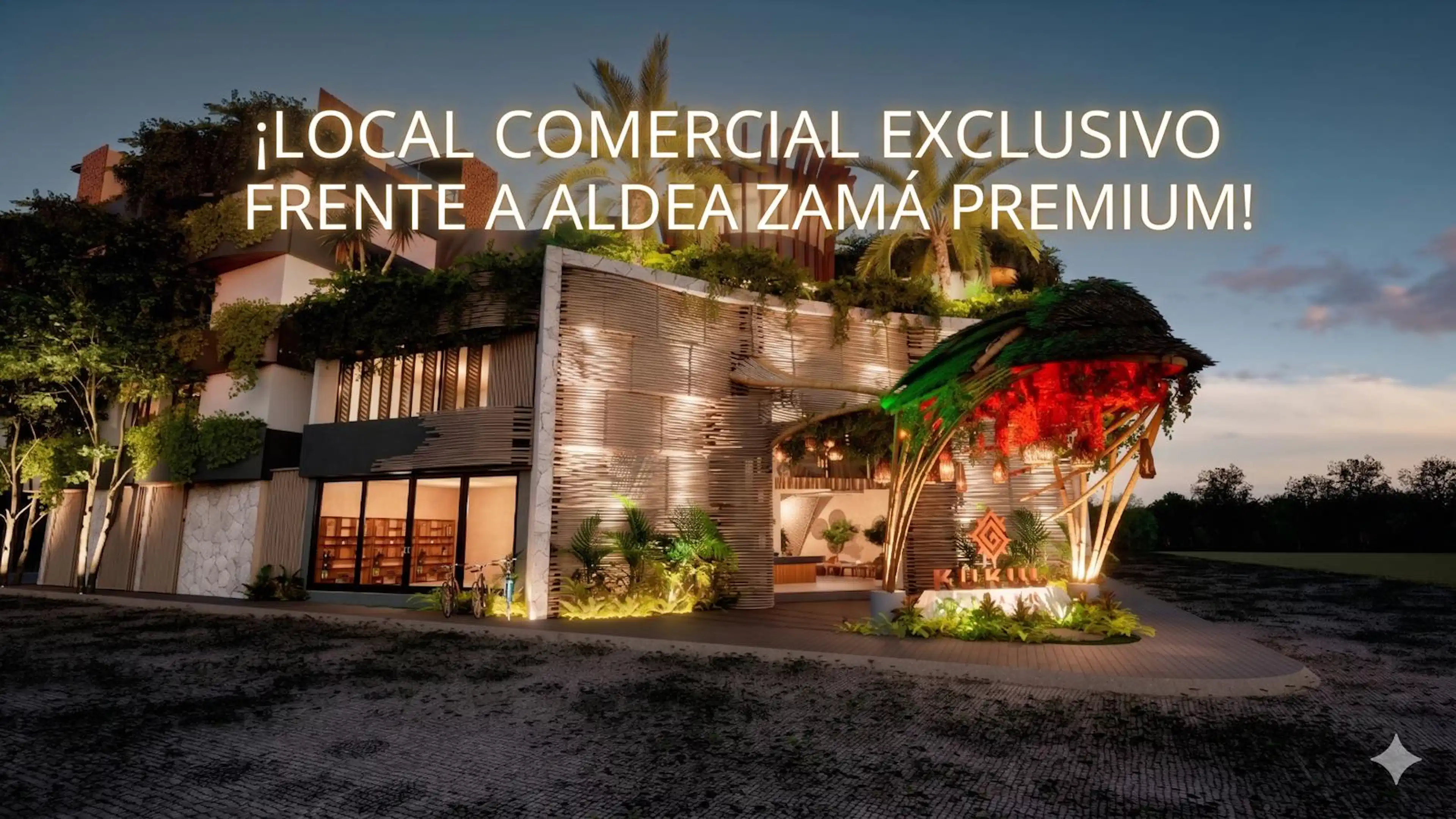 EN VENTA espacio comercial único en una zona con excelente proyección,alta plusvalía dentro de Tulum