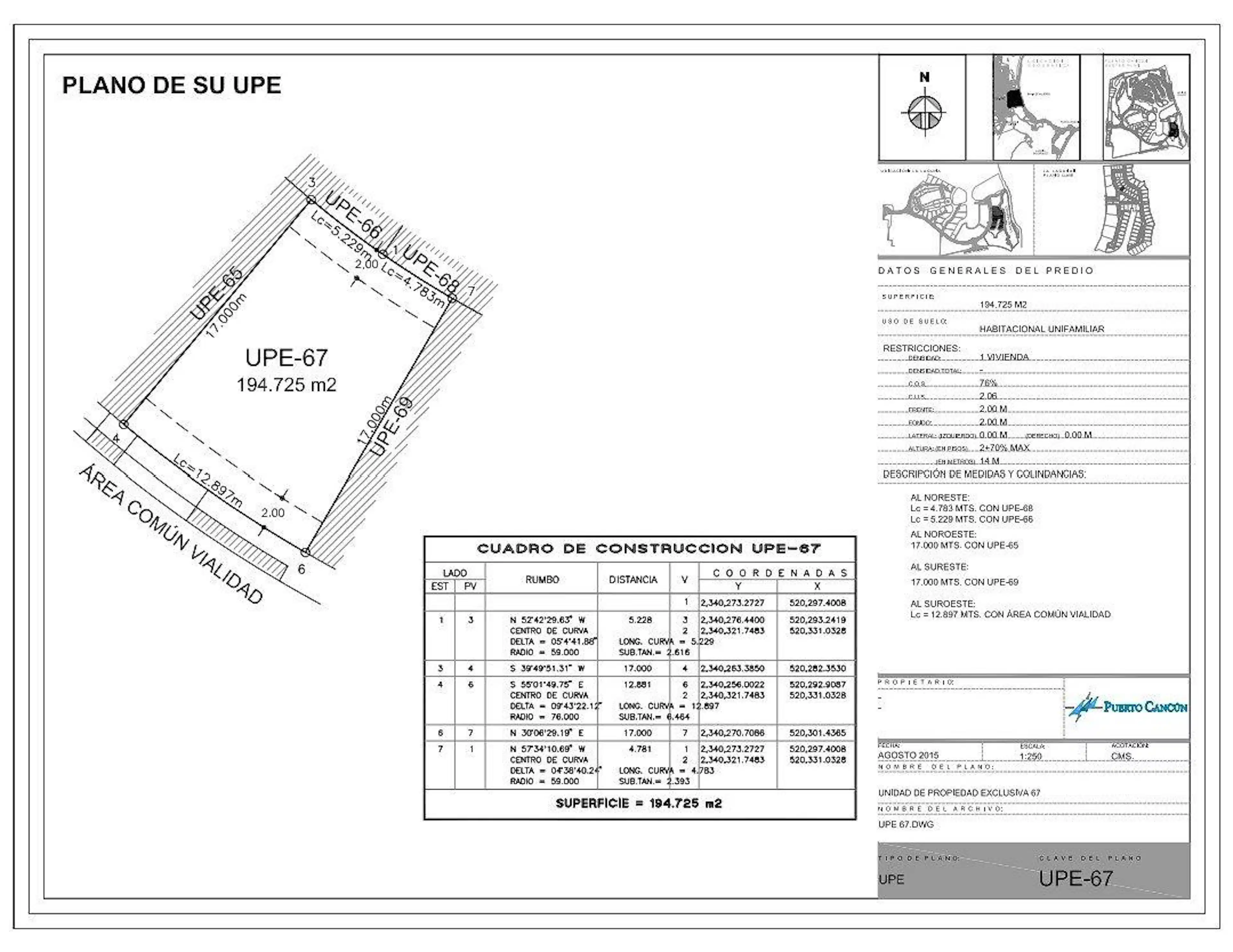 Terreno En Venta En Puerto Cancun Laguna I