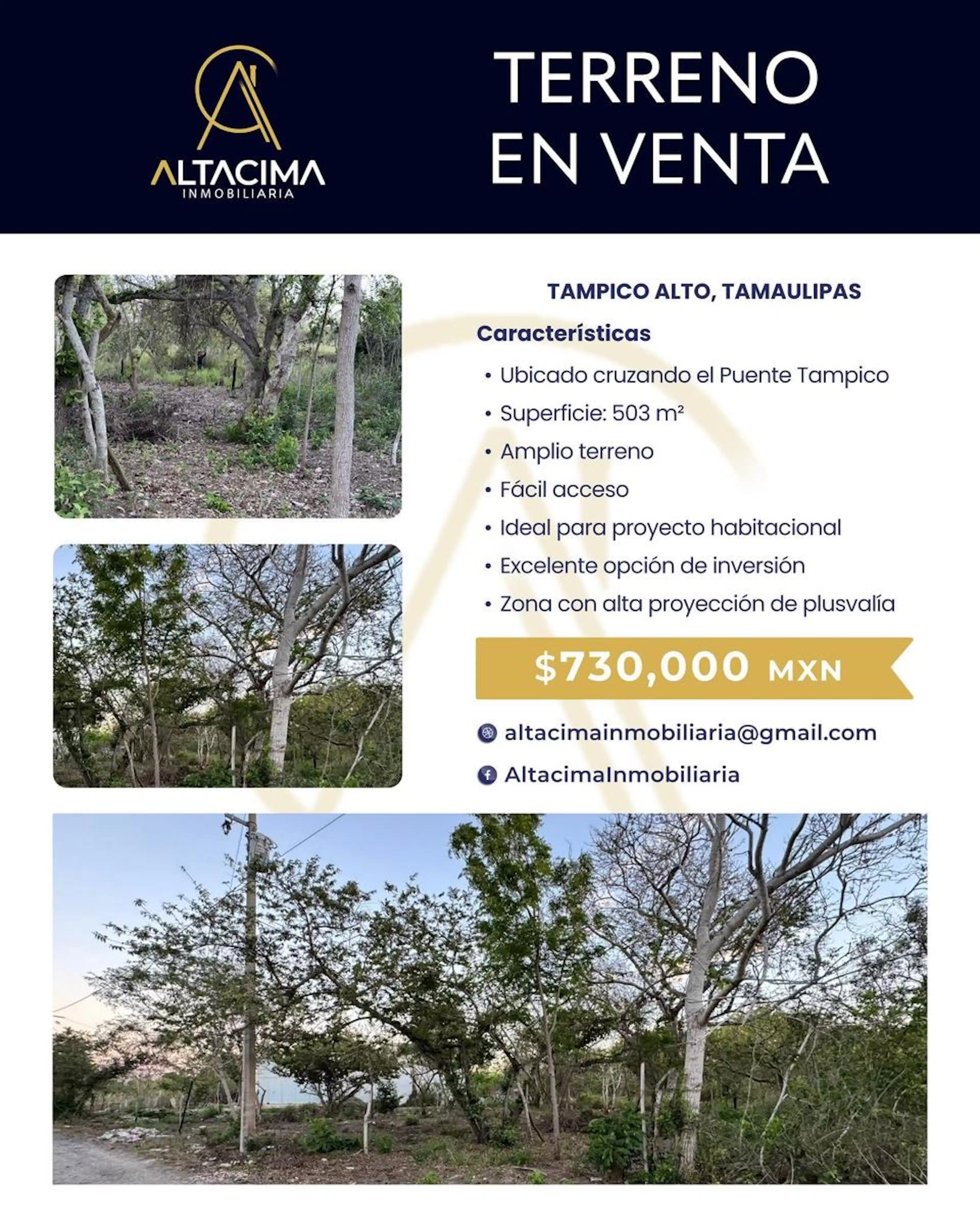 Terreno en Tampico Alto Centro