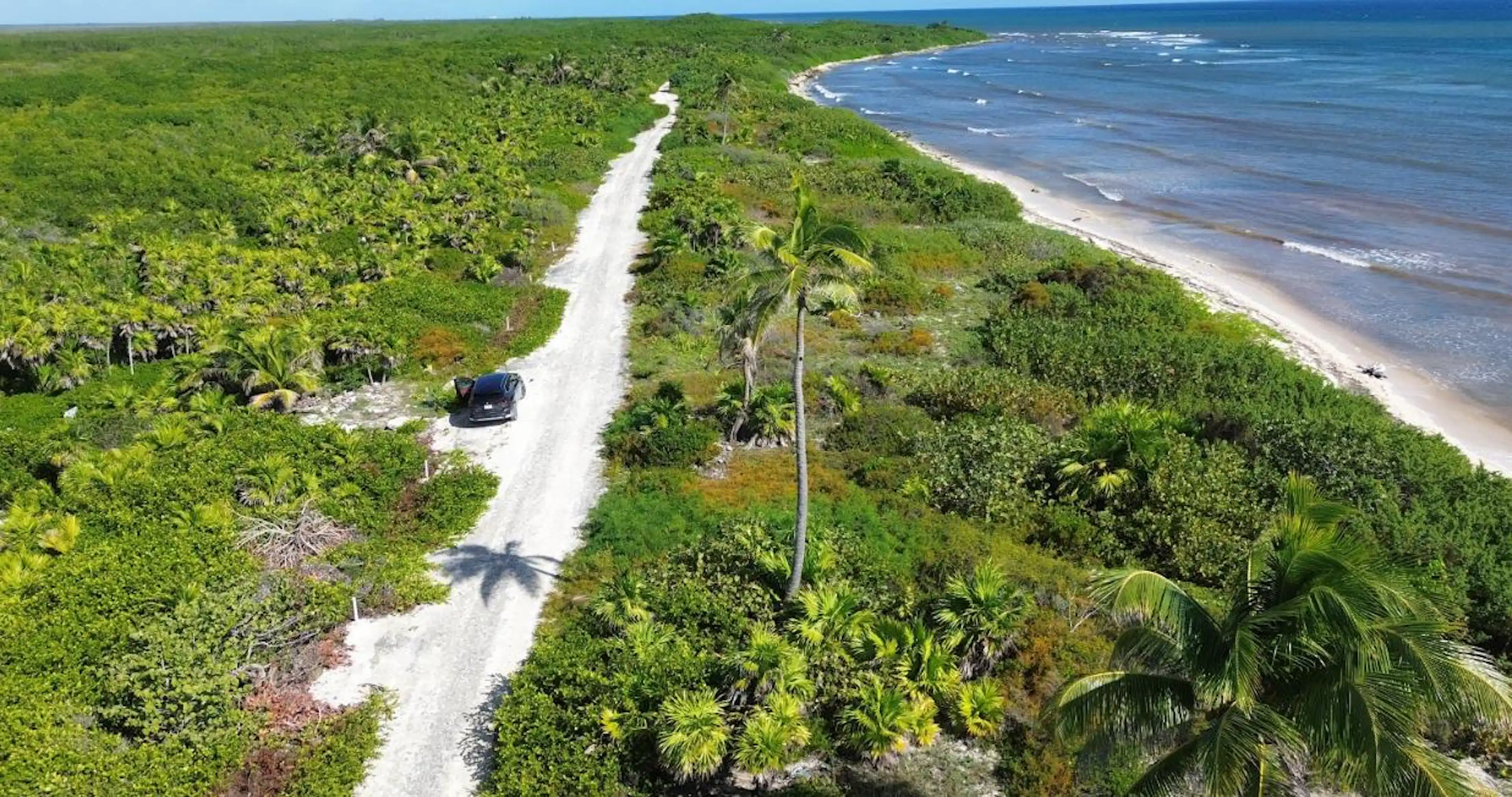 Terreno en venta frente al mar  en Mahahual  financimiento