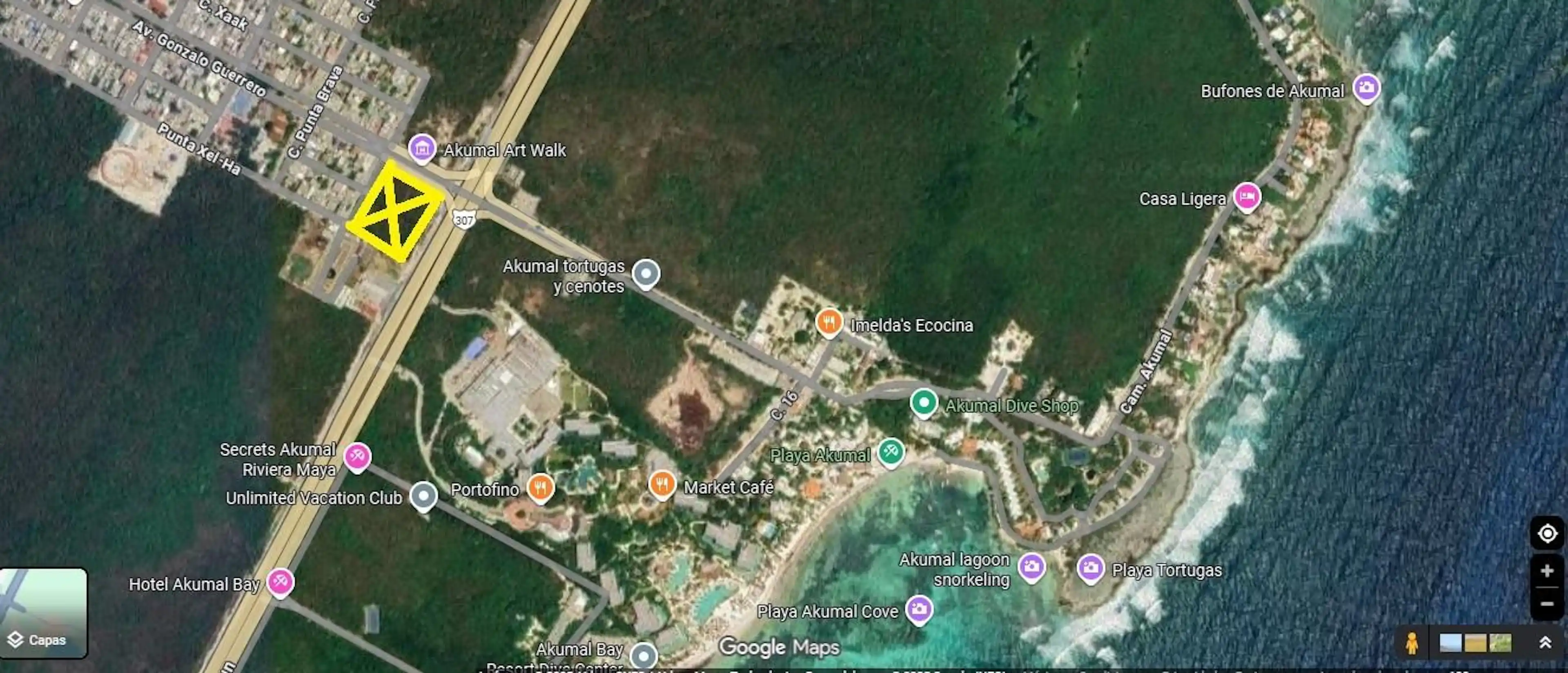 Oportunidad! Terreno En Venta Carretera En Akumal P1325