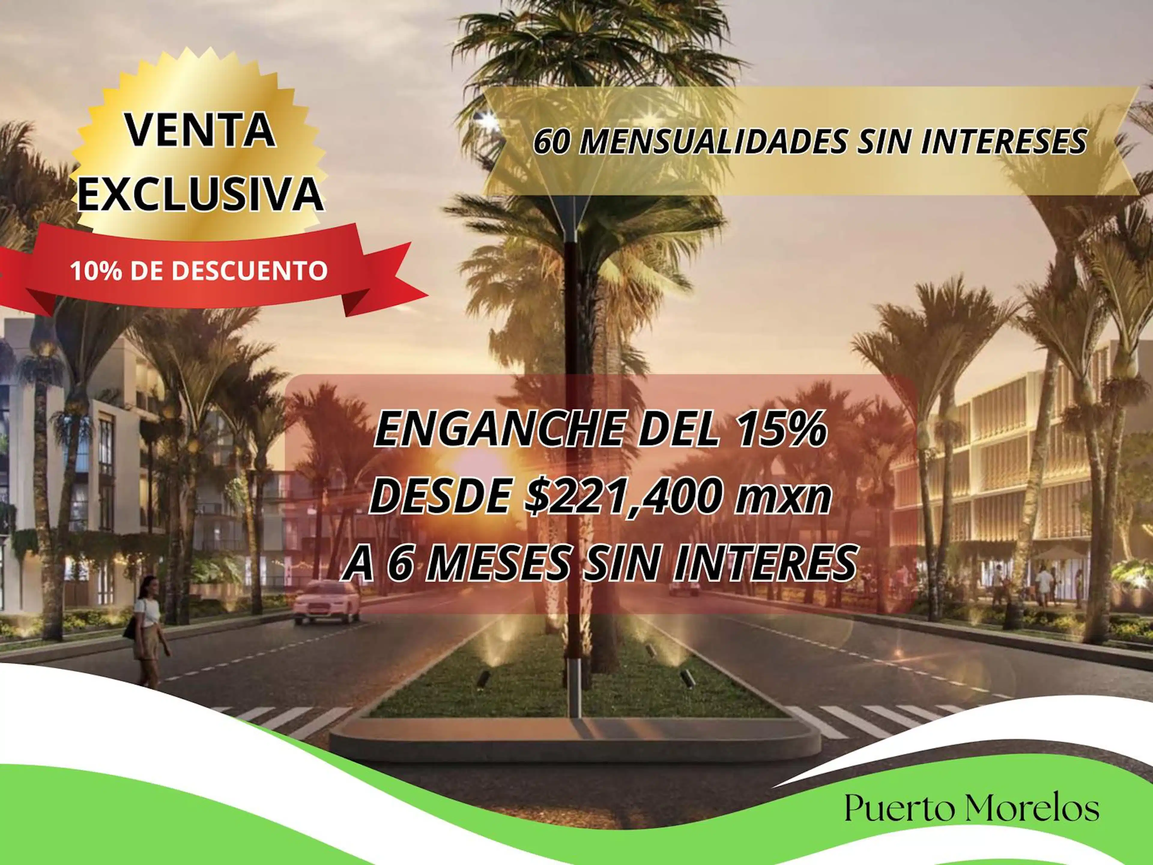 Terreno 434 M2 En Venta Puerto Morelos Con Casa Club Piscina Y Amenidades