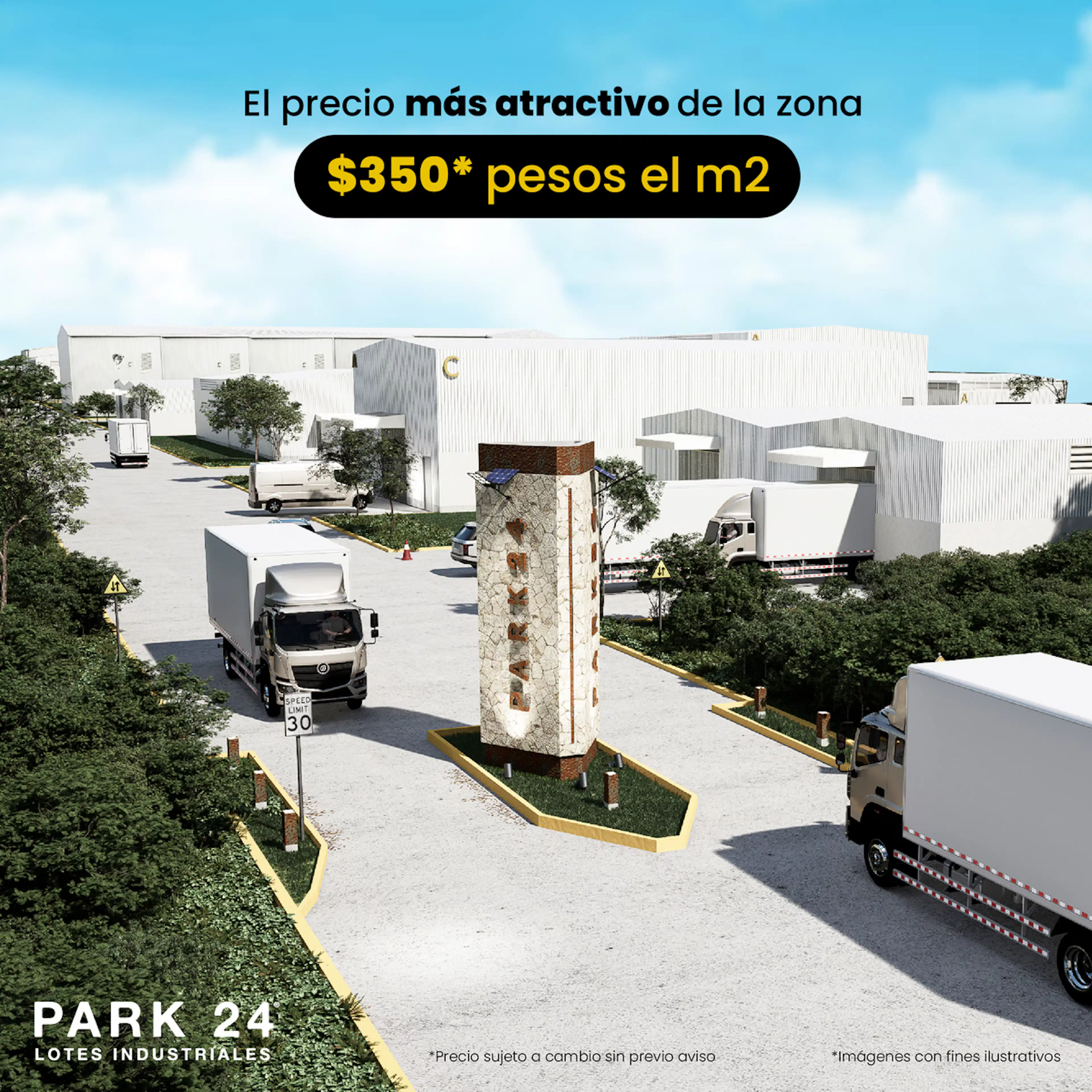 Terrenos industriales con ubicación estratégica sobre la carretera Mérida–Cancún