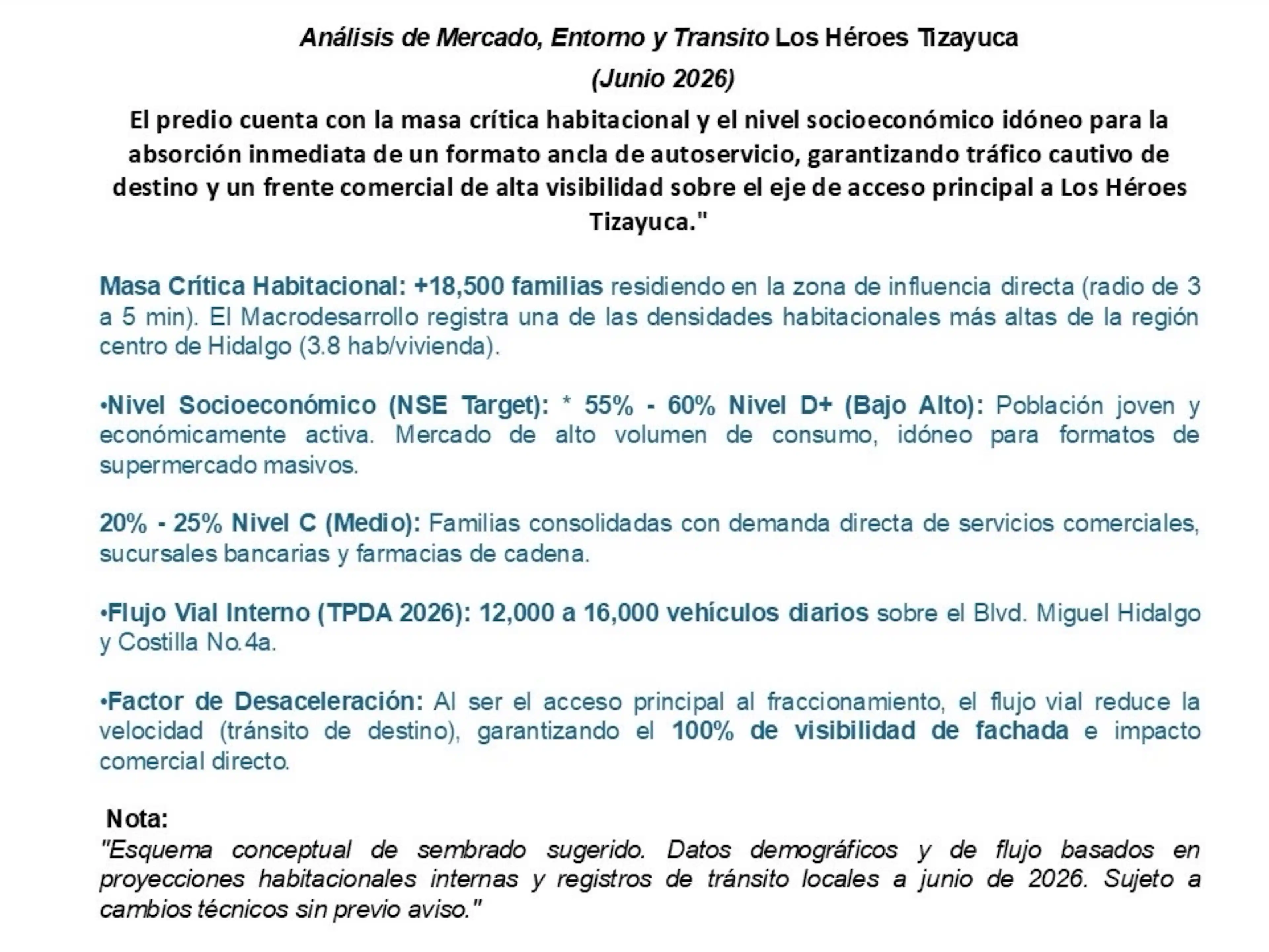 Vendo "terreno Comercial  Triple A" Plaza De Servicios Y Supermercado Tizayuca Hidalgo