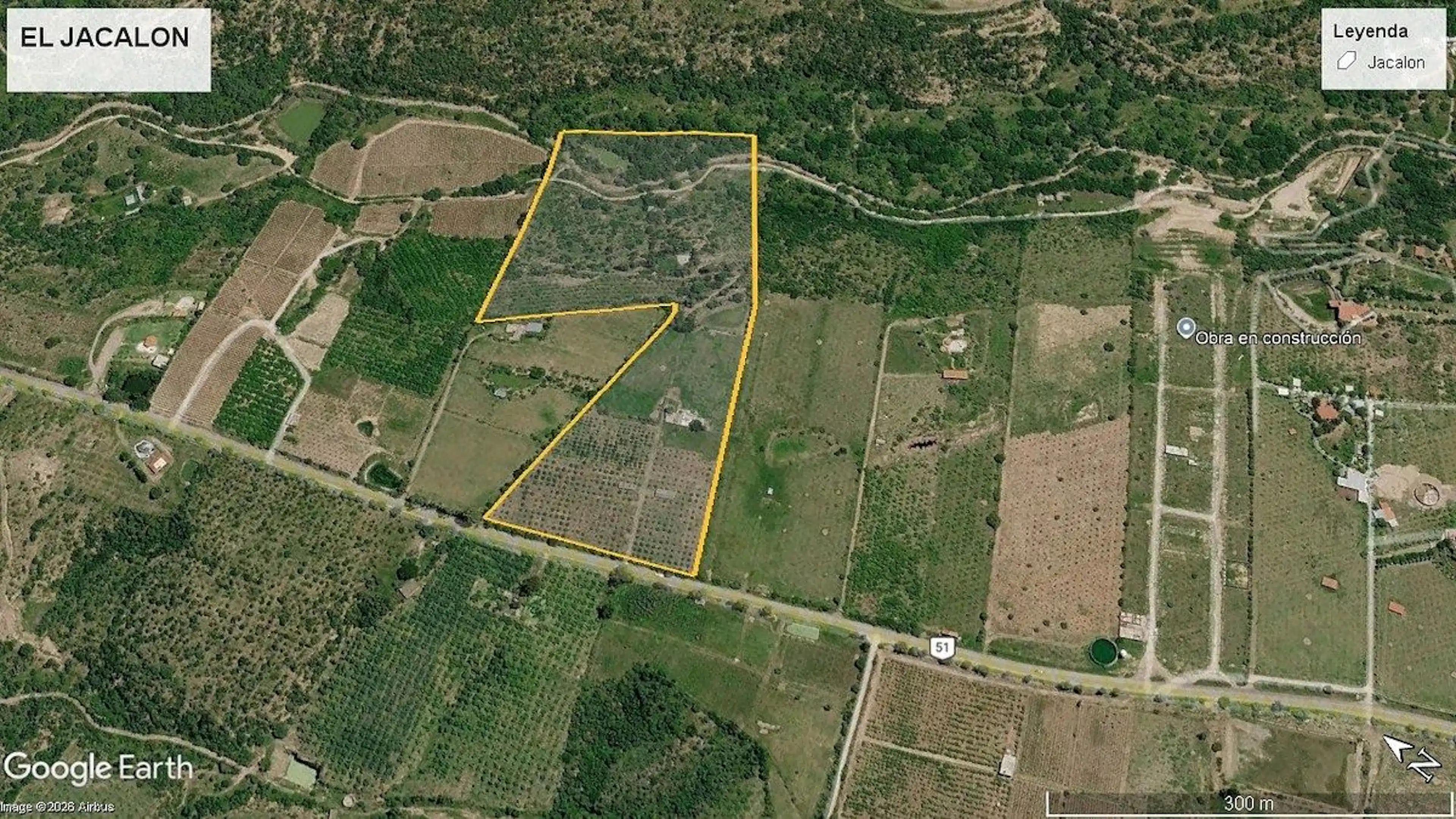 VENTA DE 7 HAS SOBRE CARRETERA EN CALVILLO (MESA GRANDE)