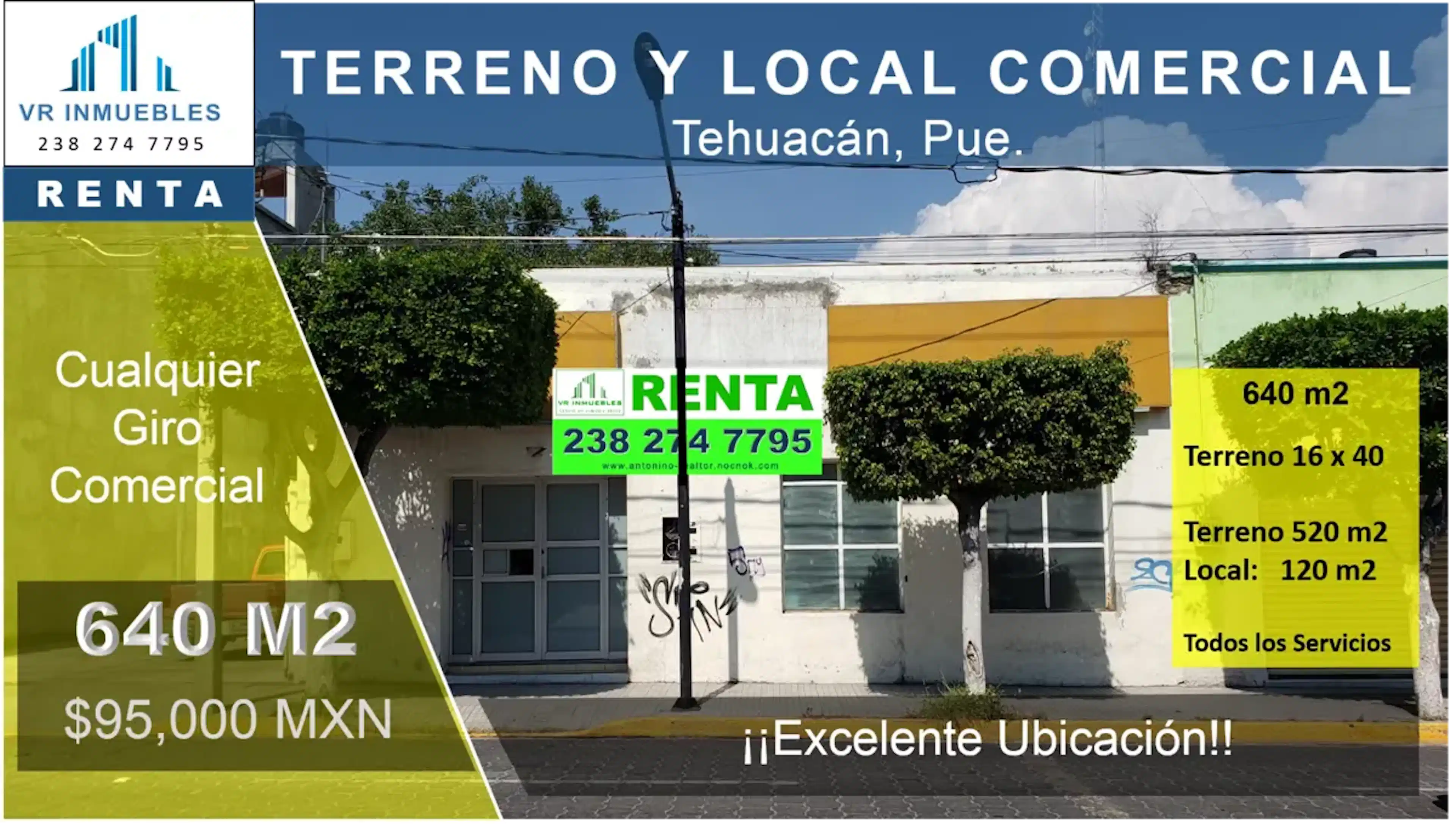 Terreno En Renta En Tehuacán Centro, Tehuacán, Puebla