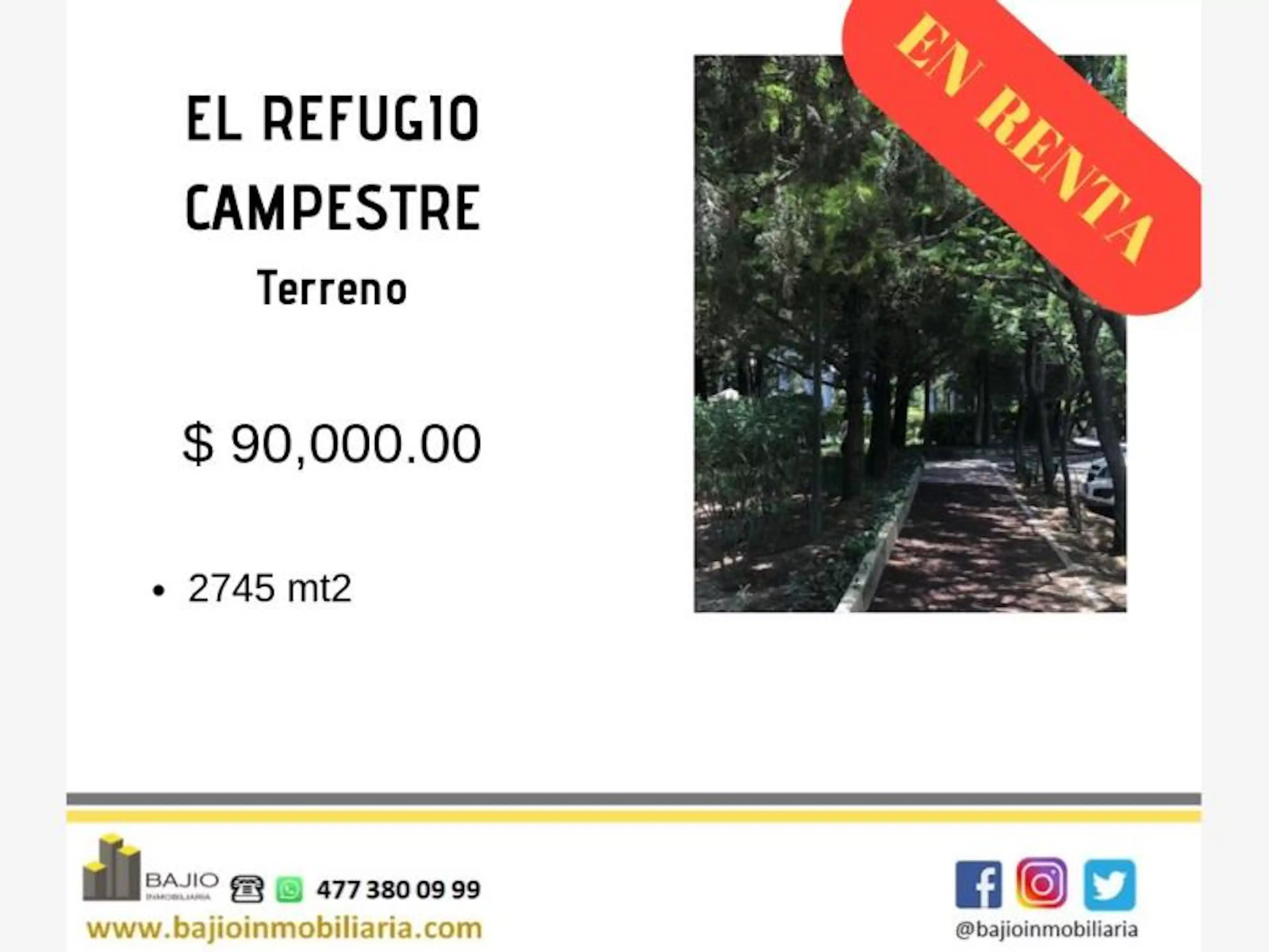 Terreno En Renta En El Refugio Campestre, León, Guanajuato