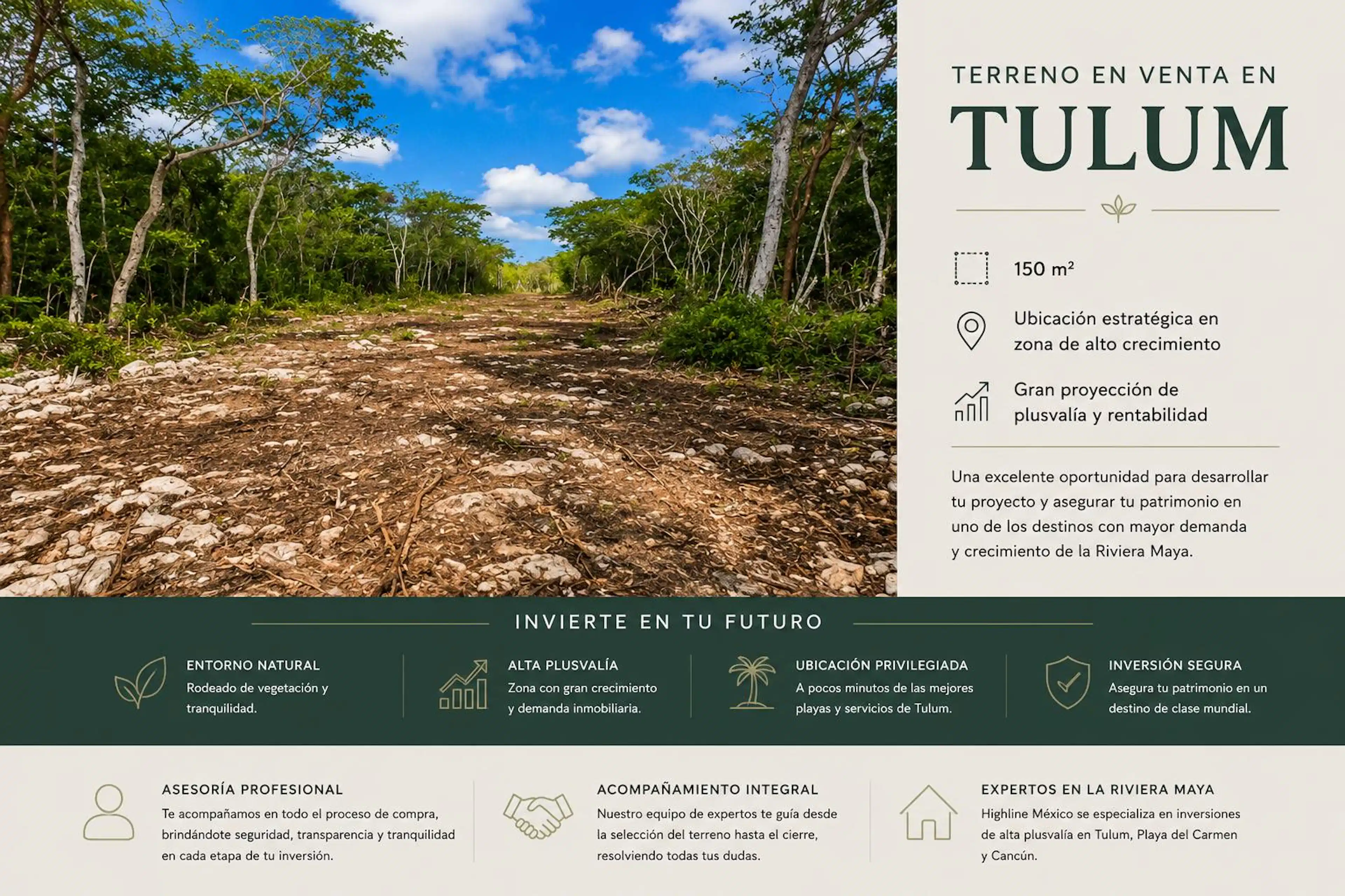 Terreno En Venta En Tulum De 150 M² Con Alta PlusvalÍa