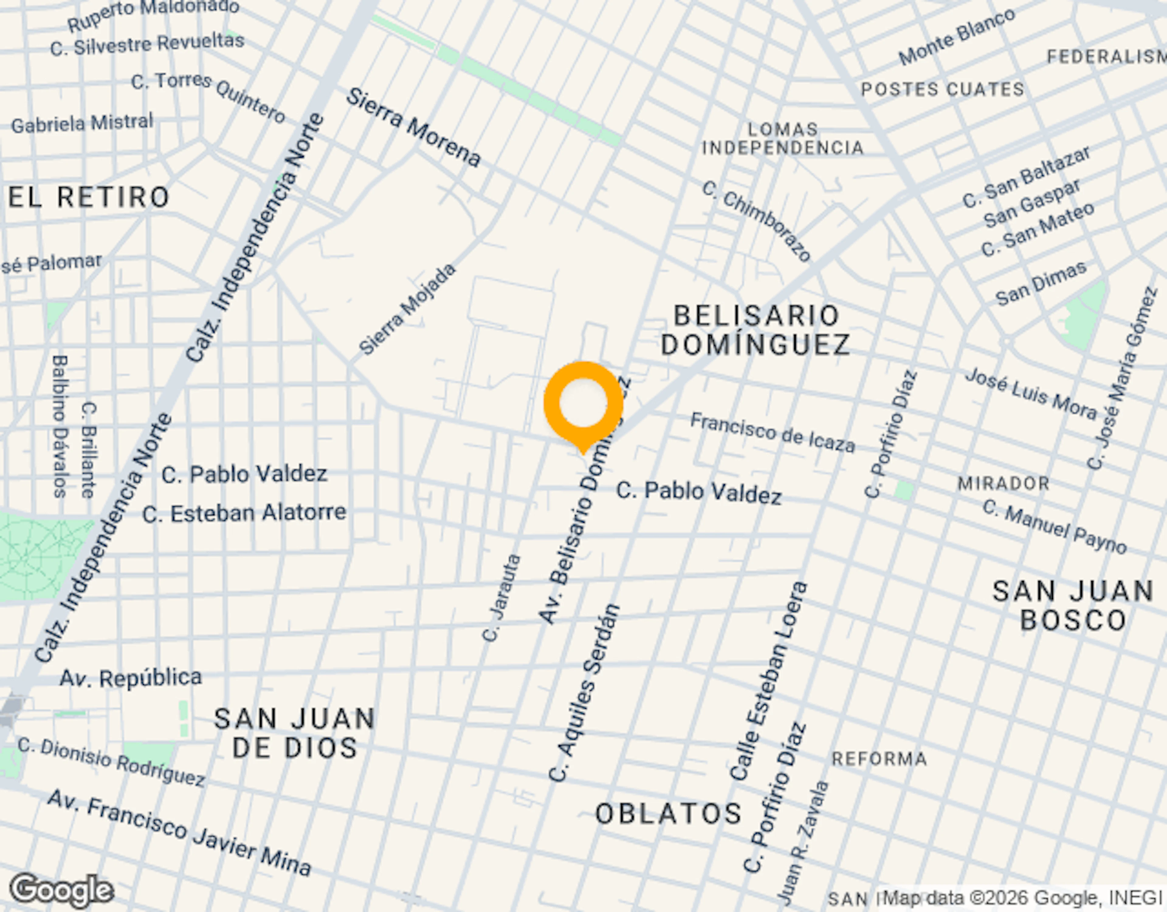 Ubicación de 1204 Centro Medico Guadalajara