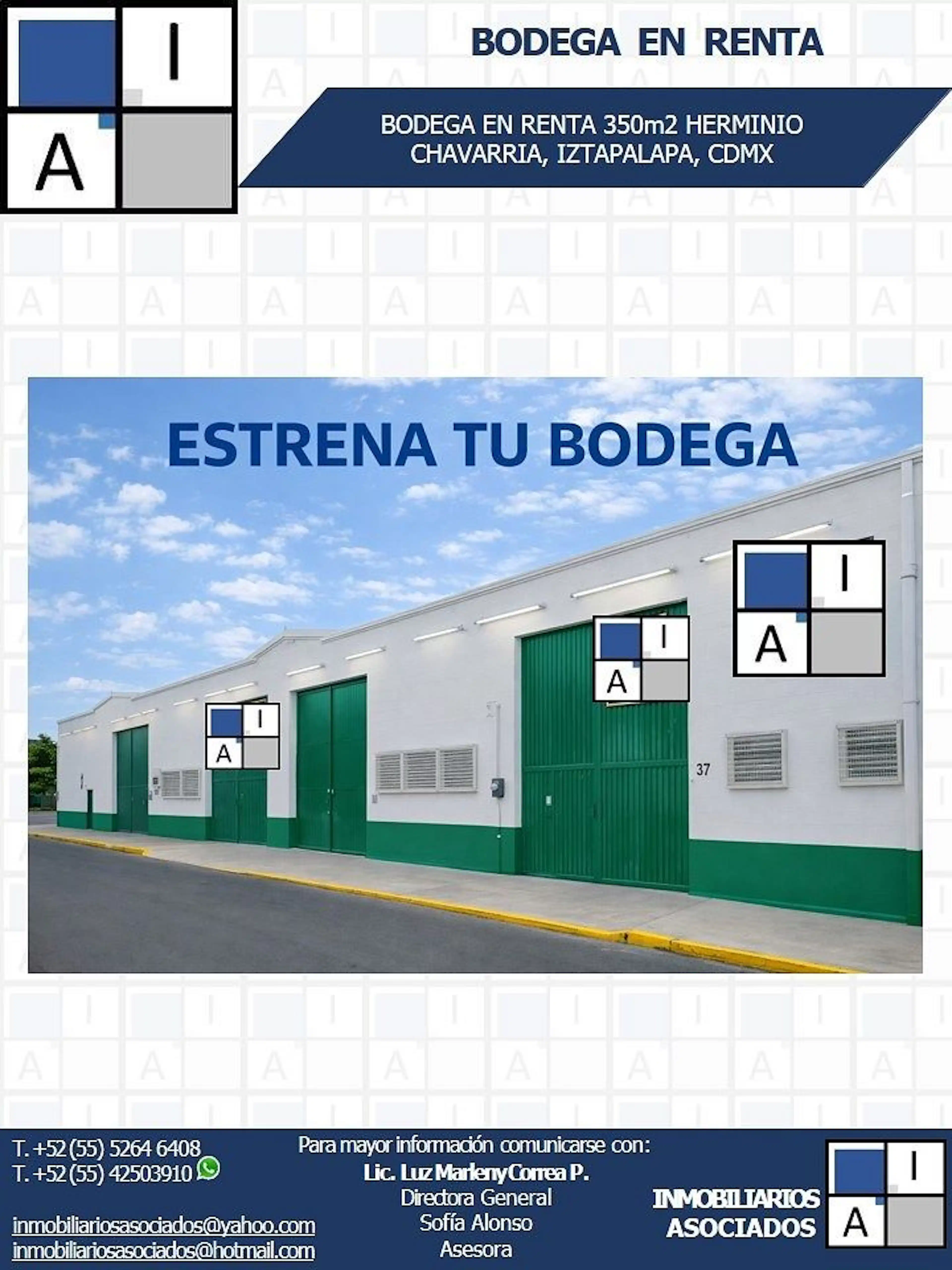 ¡BODEGA EN RENTA! HERMINIO CHAVARRIA, IZTAPALAPA, CDMX