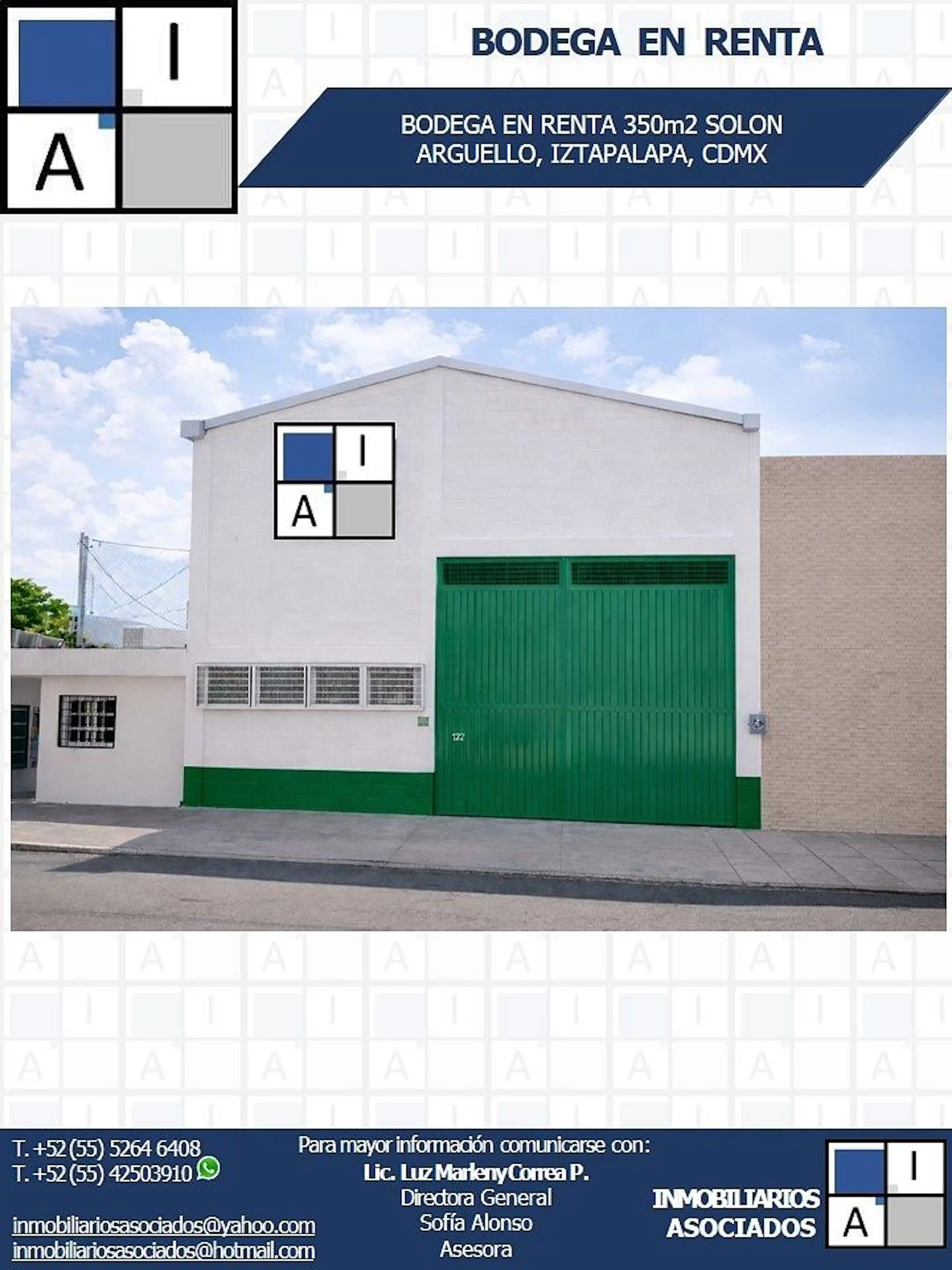 ¡BODEGA EN RENTA! SOLON ARGUELLO, SANTA MARTHA ACATITLA, IZTAPALAPA, CDMX