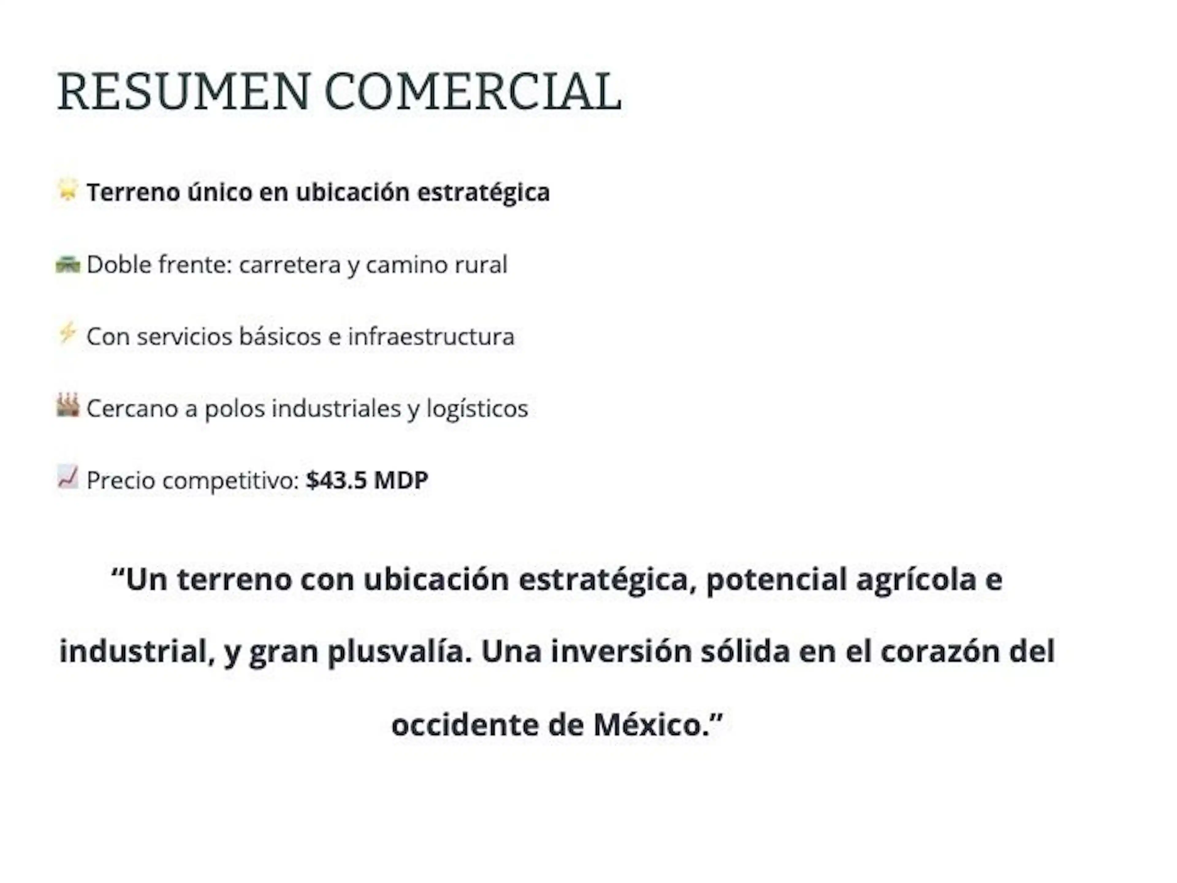 Venta Terreno sobre Carretera con doble frente   EL ARENAL