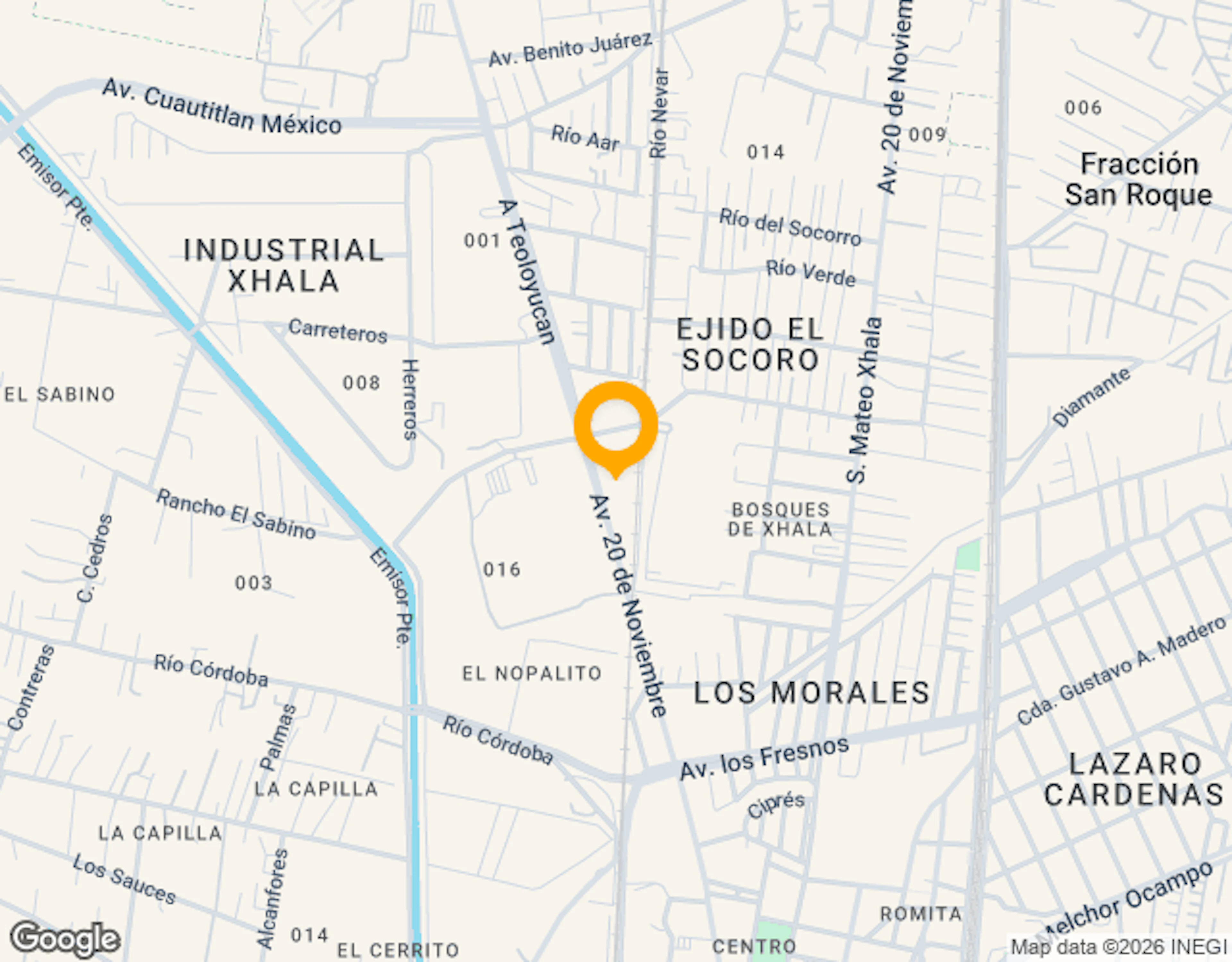 Ubicación de Nave Industrial Xhala Park 2