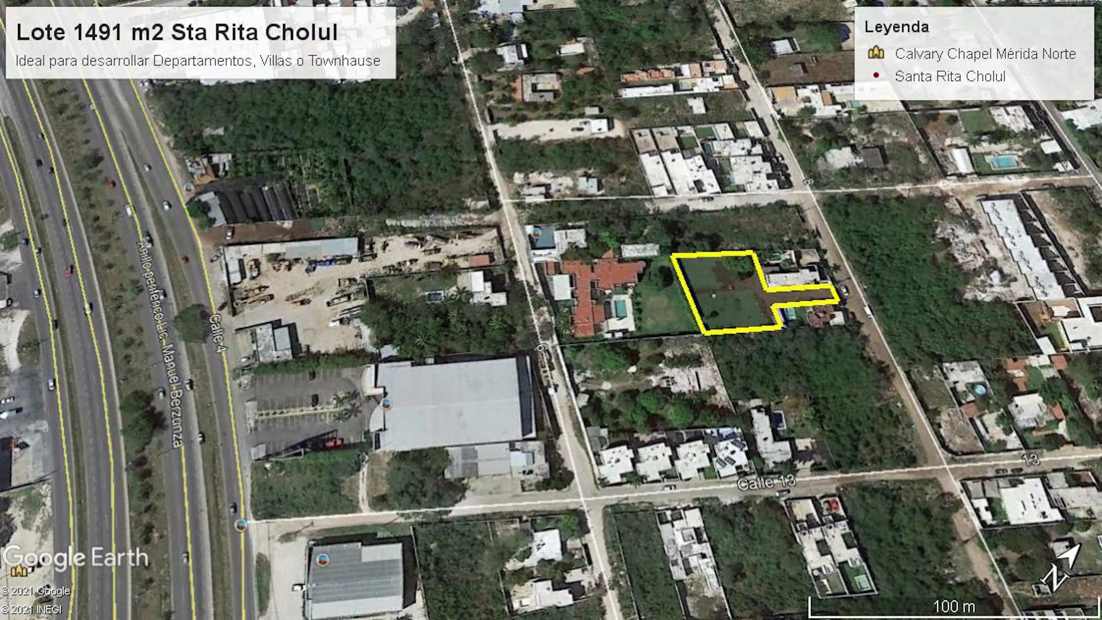 Terreno Ideal Para Desarrollar En Cholul Muy Cerca Del Periférico Norte