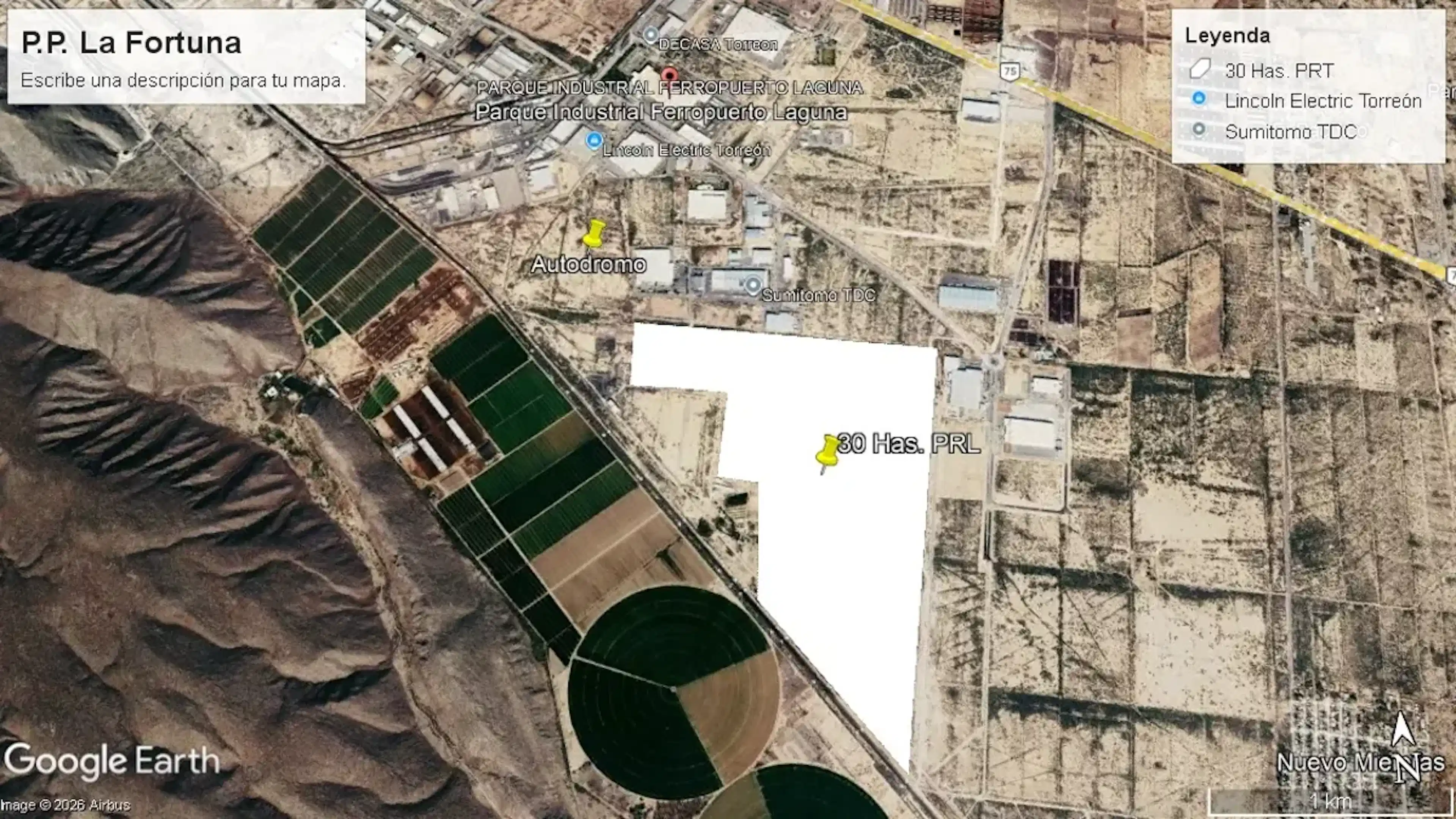 Terreno En Venta En Parque Industrial Ferropuerto, Torreón, Coahuila De Zaragoza