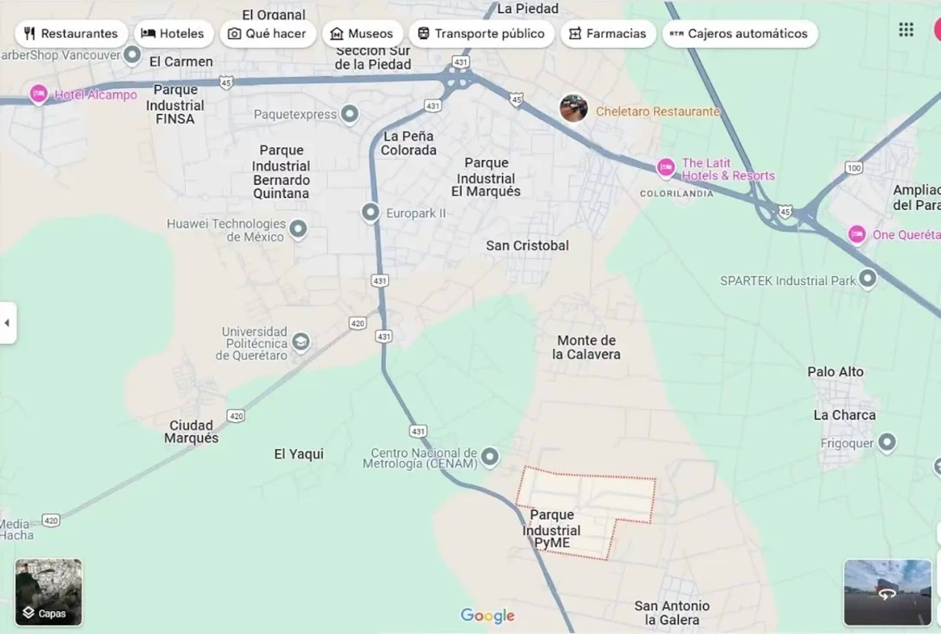 Carretera Estatal 431 - Los Cues Km 5