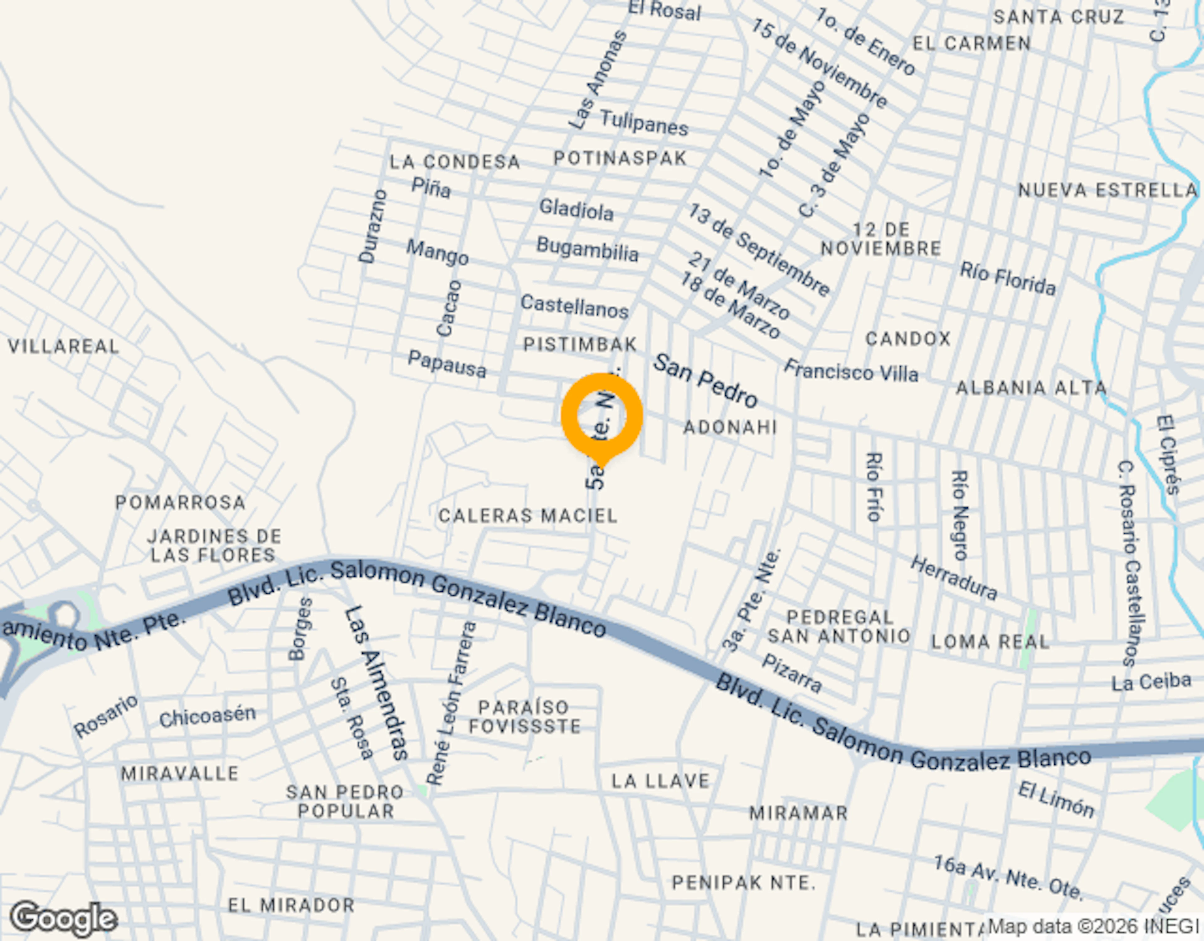 Ubicación de 3324 Plaza Potinaspak Tuxtla Gutierrez