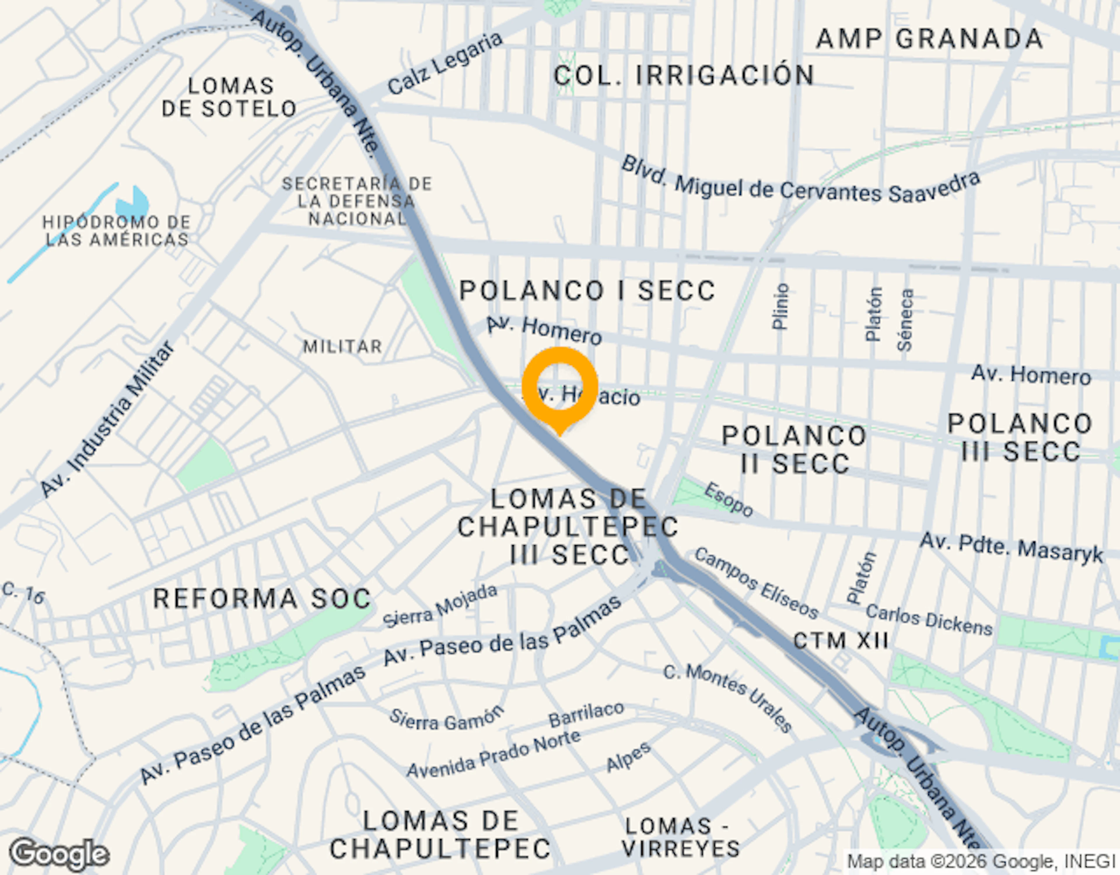 Ubicación de Distrito Polanco