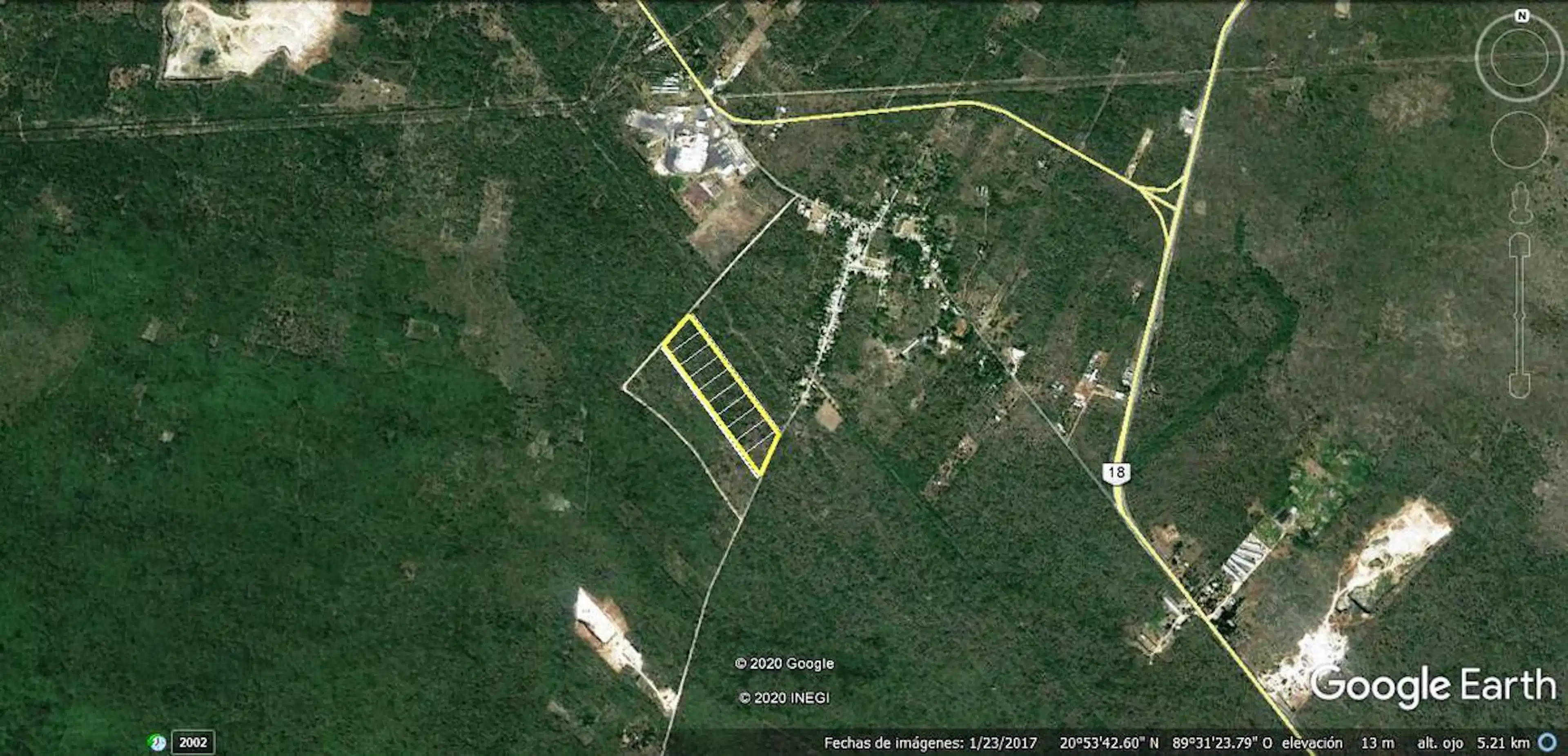 Terreno en venta de 10 hectáreas en venta cerca de Mérida