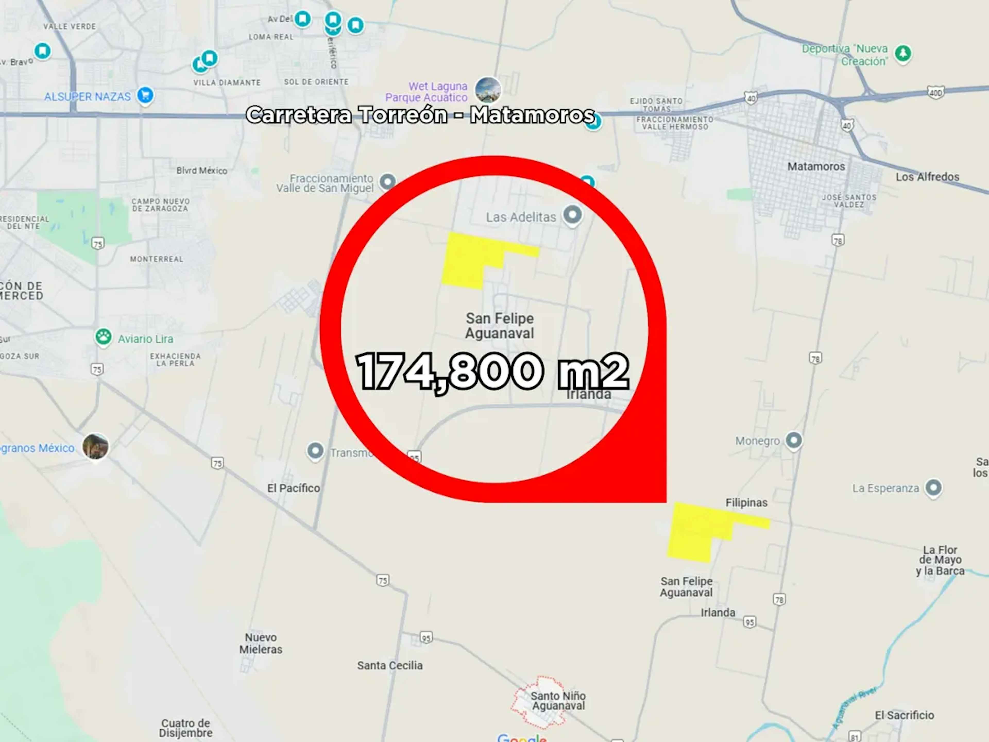 Terreno En Venta En San Felipe Aguanaval, Matamoros, Coahuila De Zaragoza